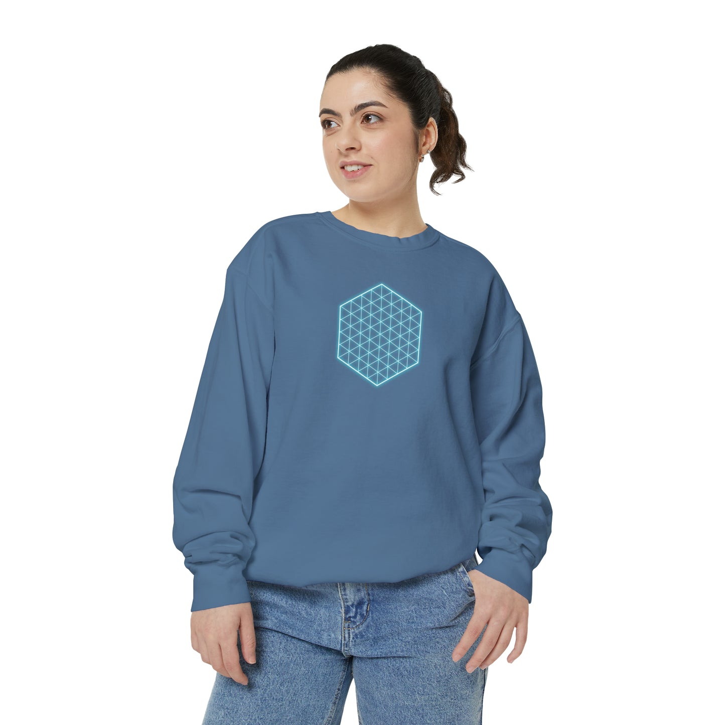 SACRED GEOMETRY Unisex Garment-Dyed Sweatshirt