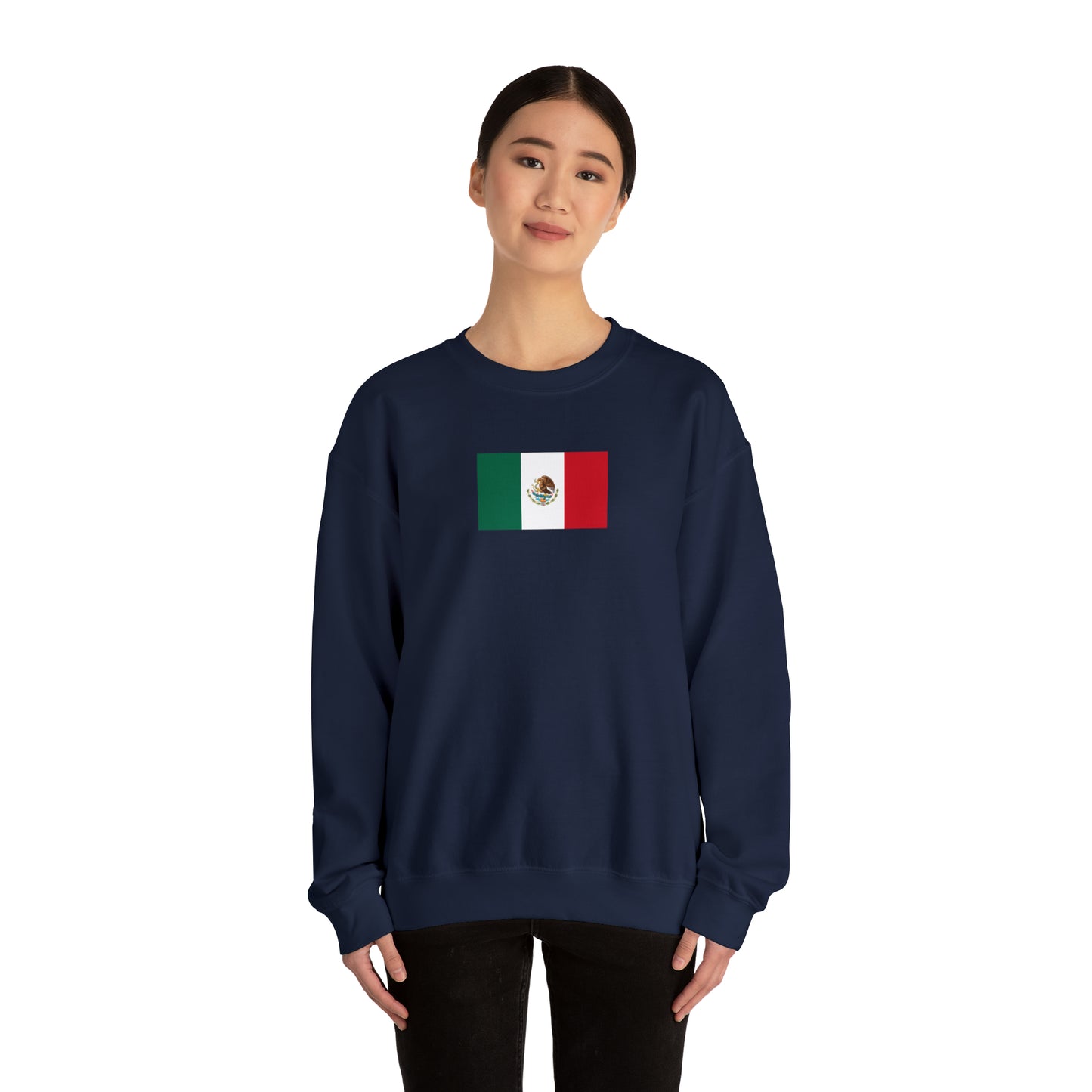 Mexican Flag, Unisex Heavy Blend™ Crewneck Sweatshirt