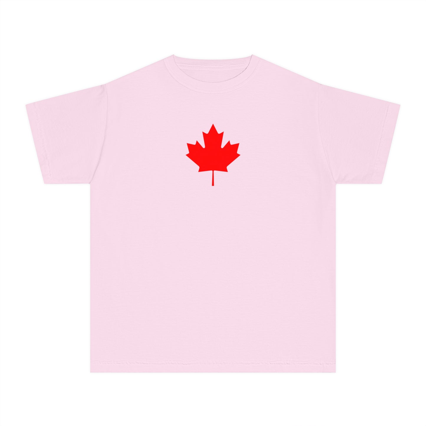 Youth Midweight Tee, Canadian Maple Leaf