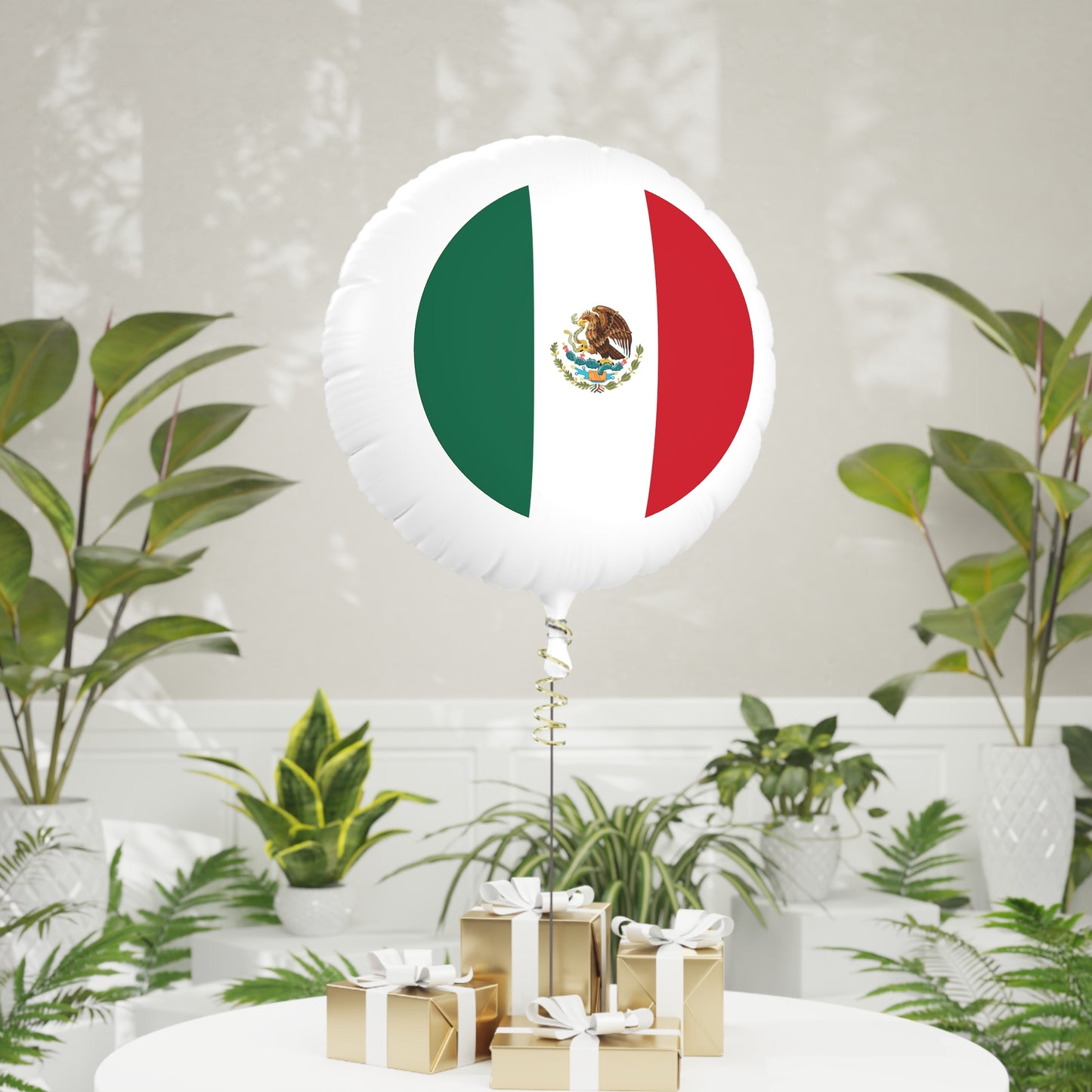 Mexican Flag Mylar Helium Balloon