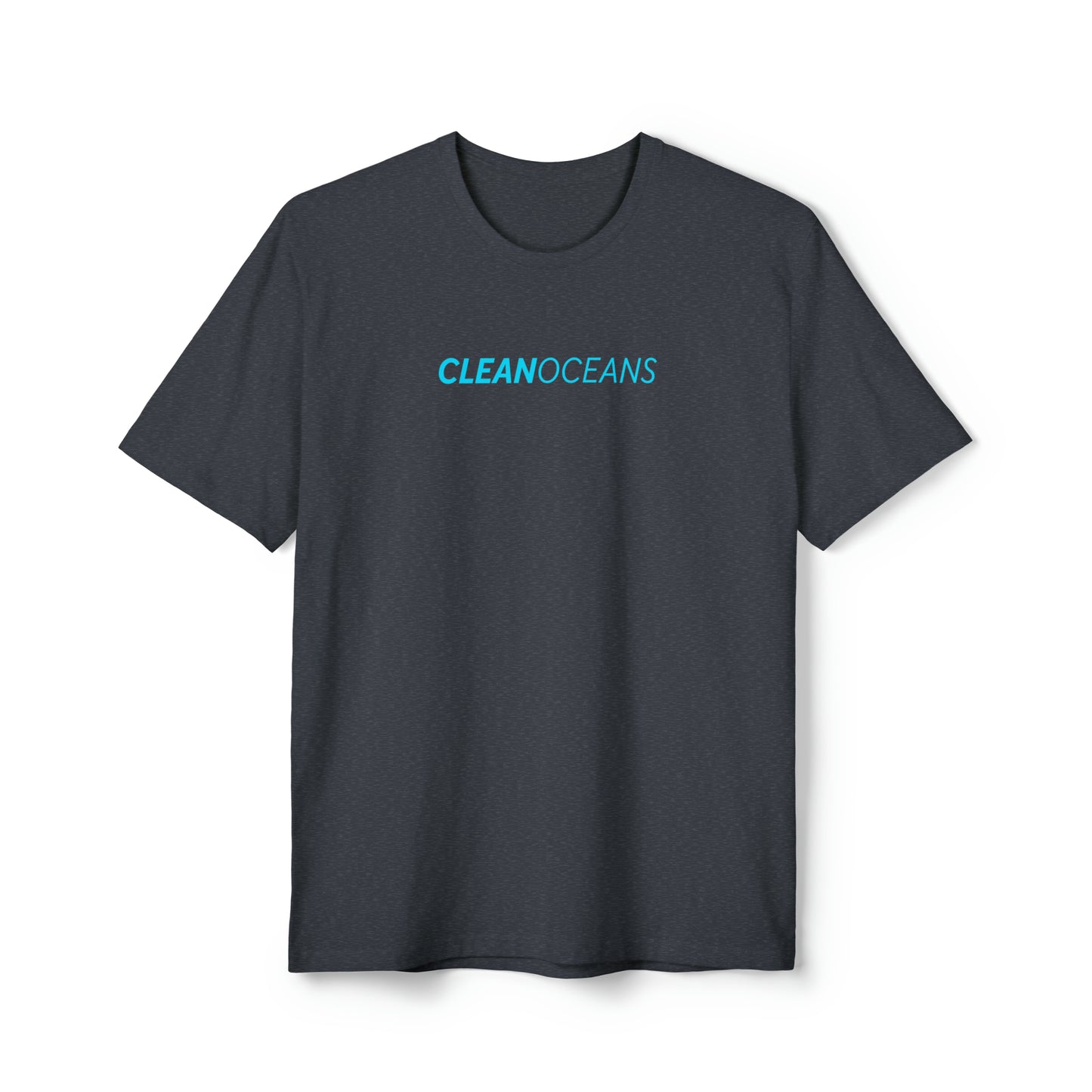 CleanOceans Unisex District® Re-Tee®, Turquoise Script
