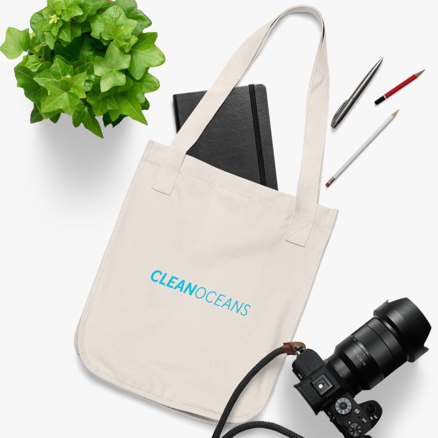 CleanOceans, Organic Canvas Tote Bag