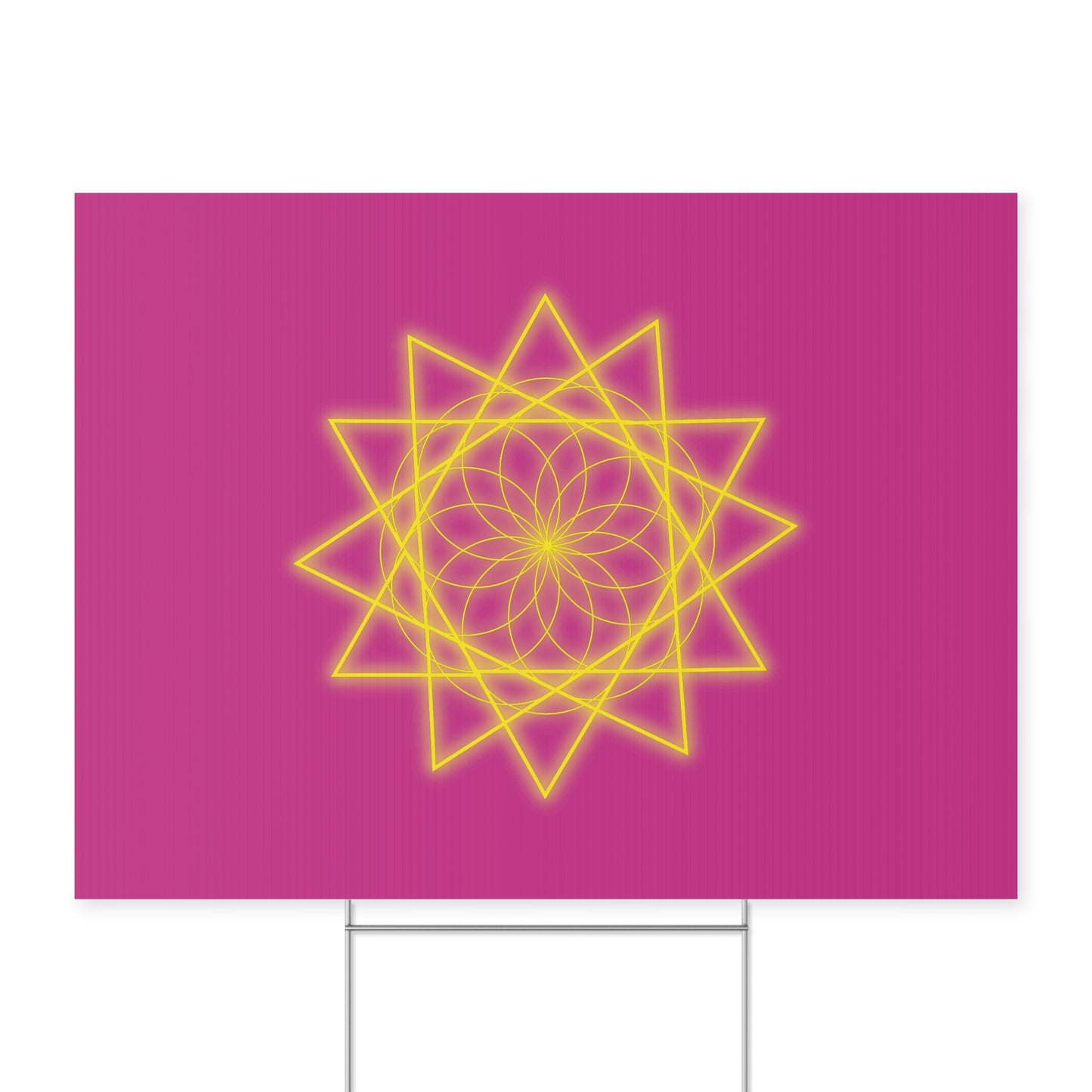 Sacred Geometry Yard Sign