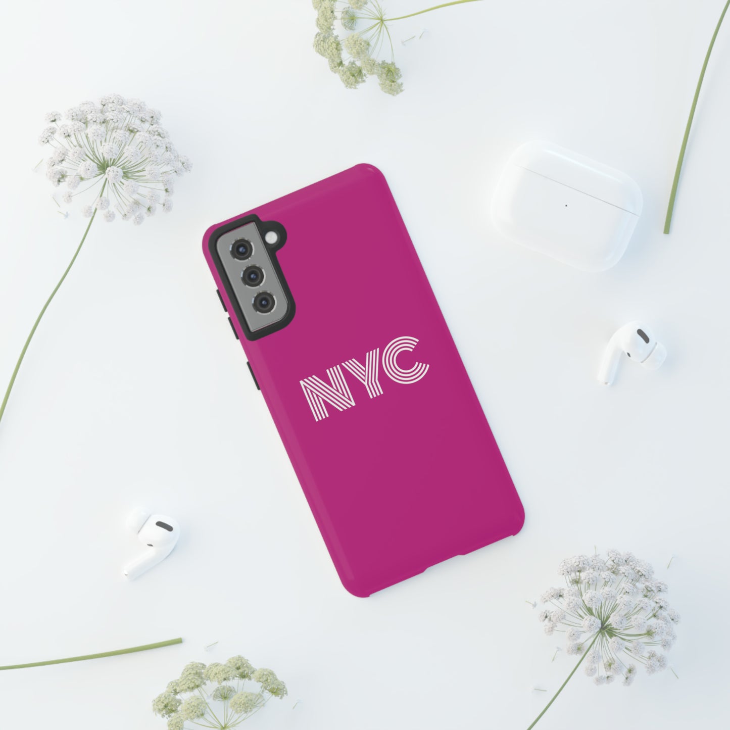 NYC Tough Phone Case, Pink