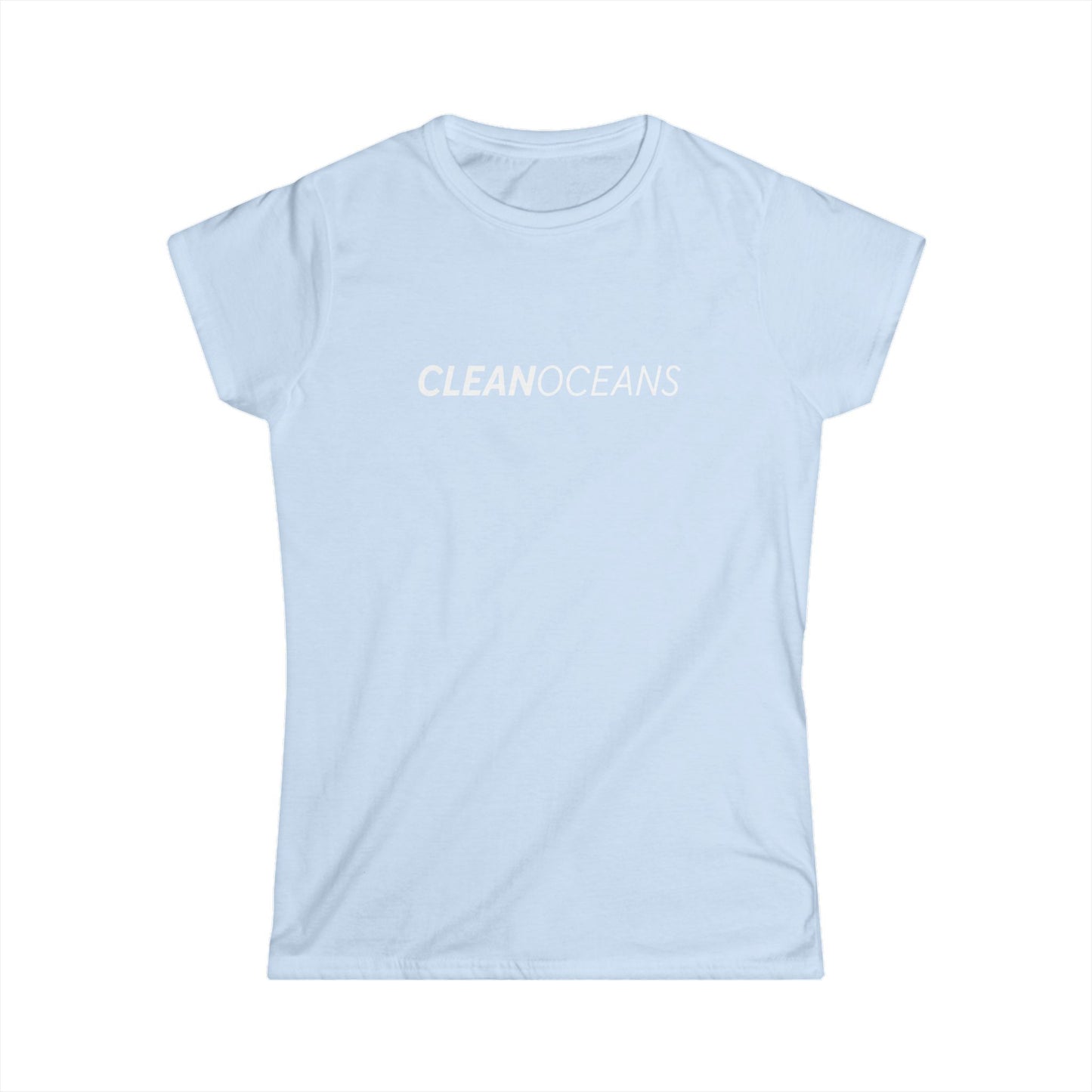 Women's Softstyle Tee, CleanOceans