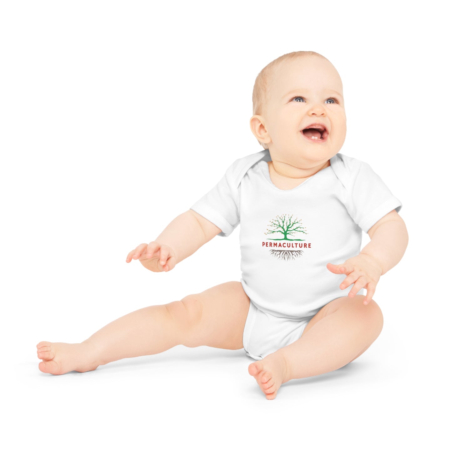 Permaculture, Baby Organic Short Sleeve Bodysuit