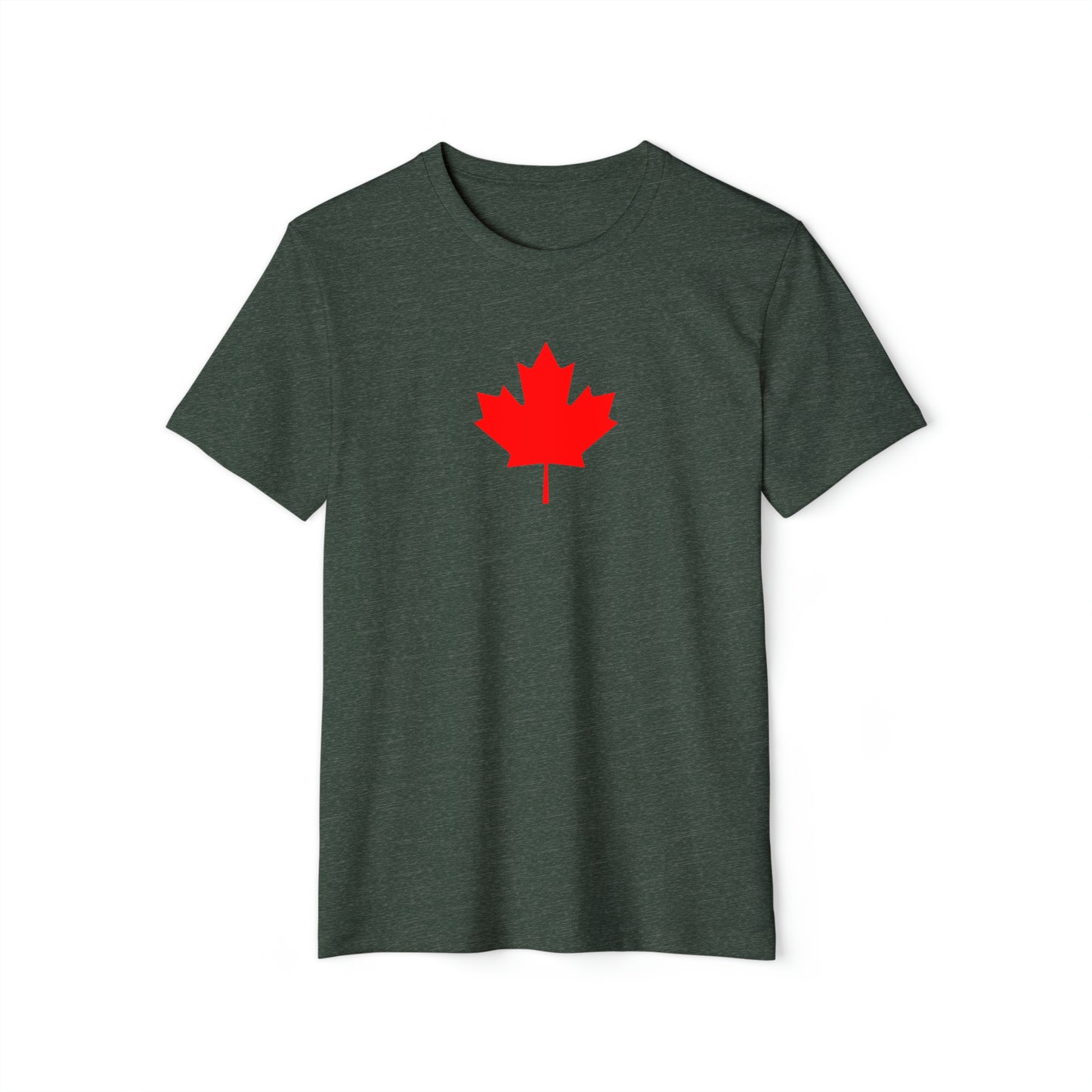 Canadian Maple Leaf, Unisex Recycled Organic T-Shirt