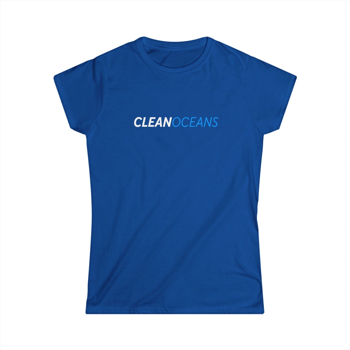 Women's Softstyle Tee, CleanOceans