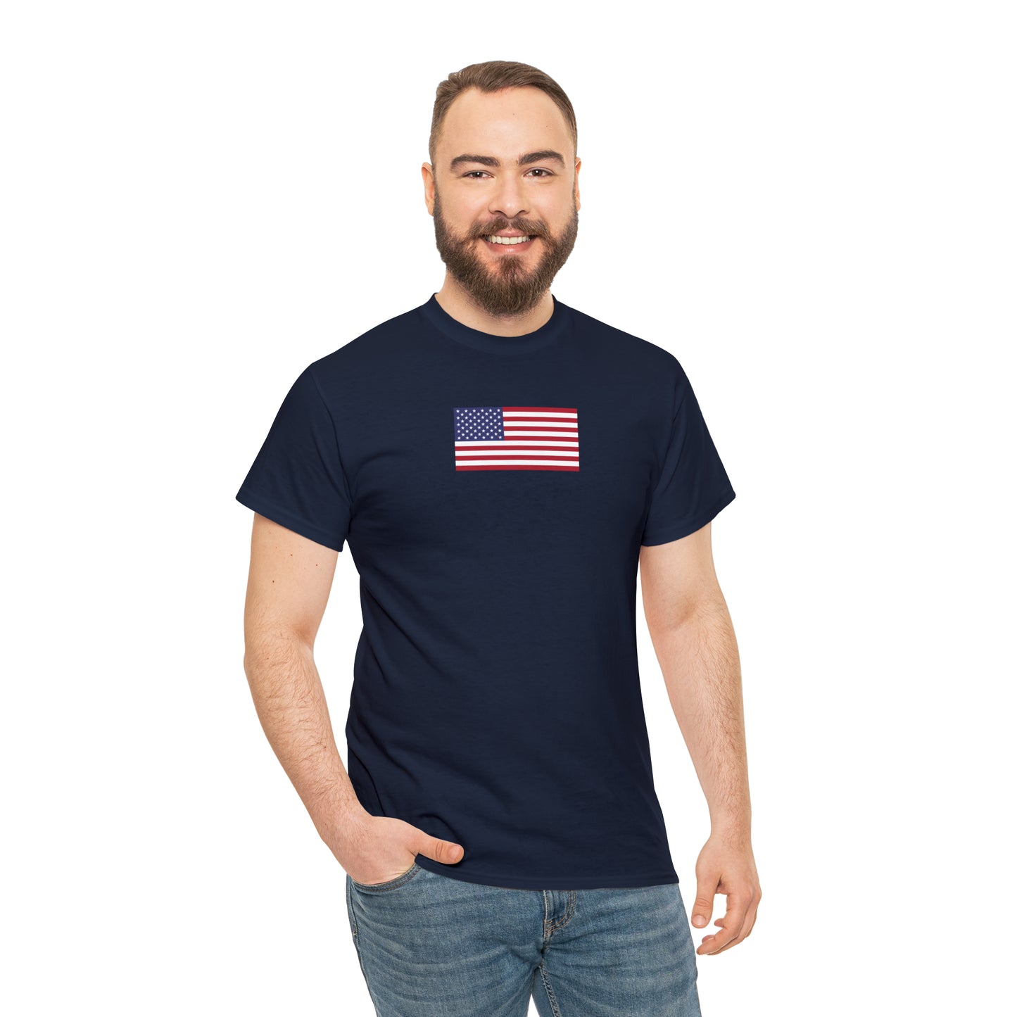 American Flag Unisex Heavy Cotton Tee