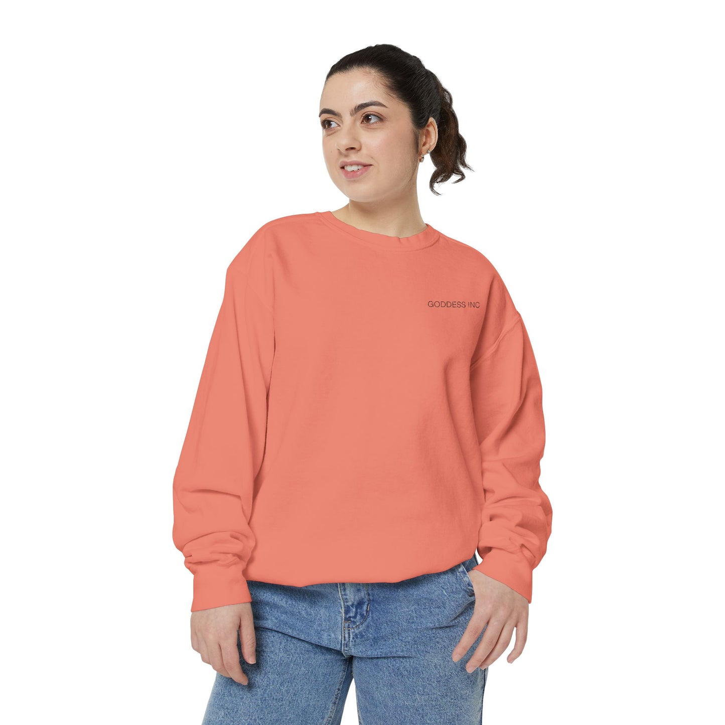 GODDESS INC Garment-Dyed Sweatshirt