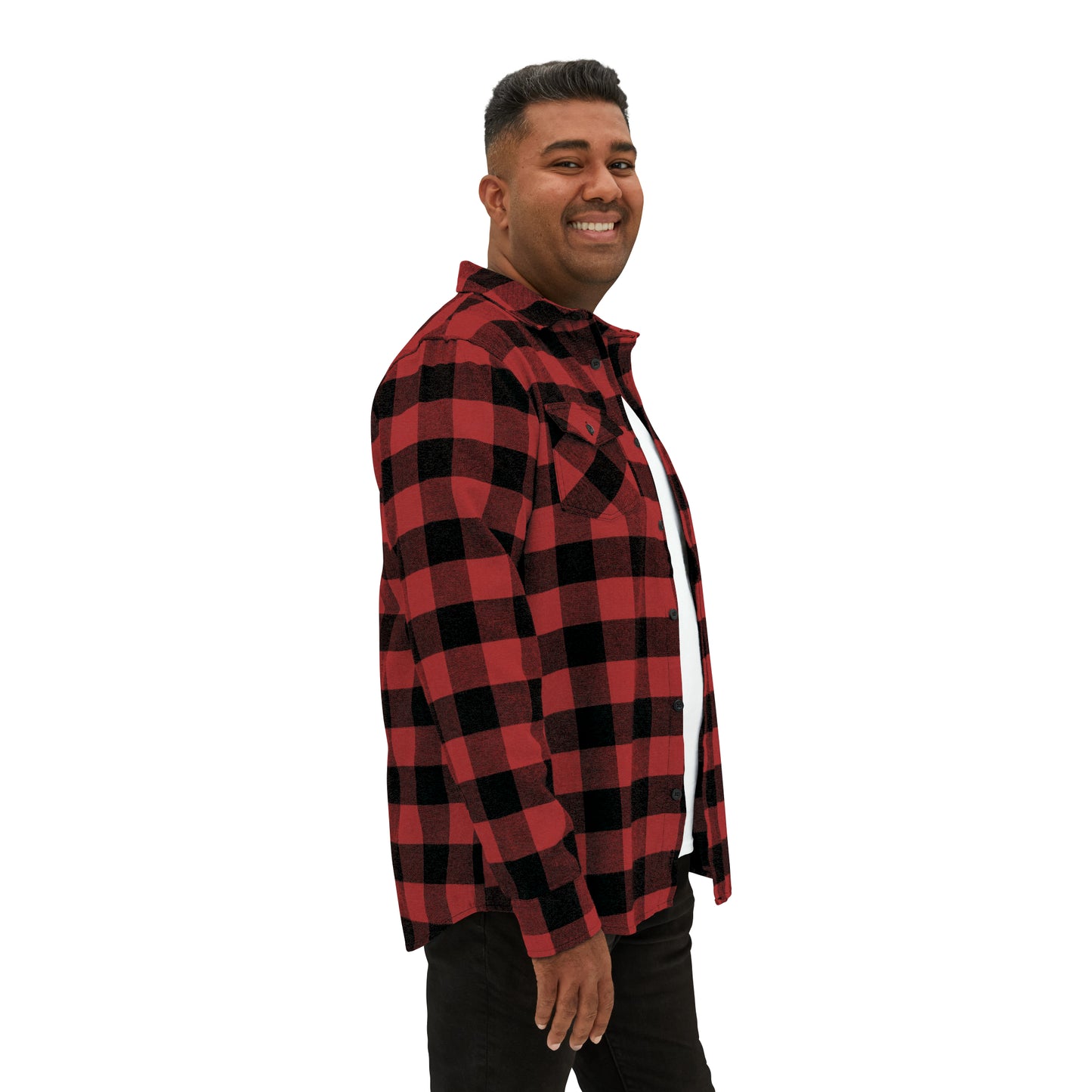 Brazilian Flag, Unisex Flannel Shirt