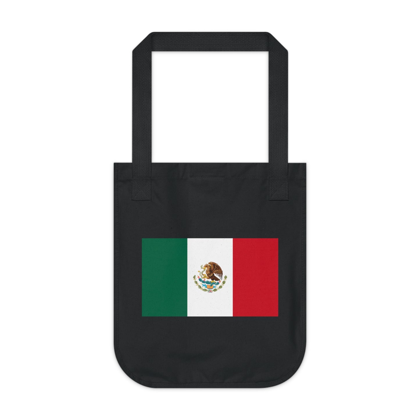 Mexican Flag, Organic Canvas Tote Bag