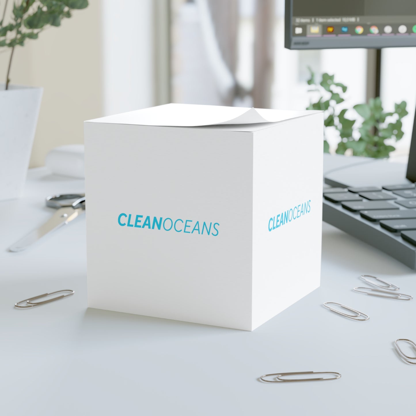 CleanOceans Note Cube