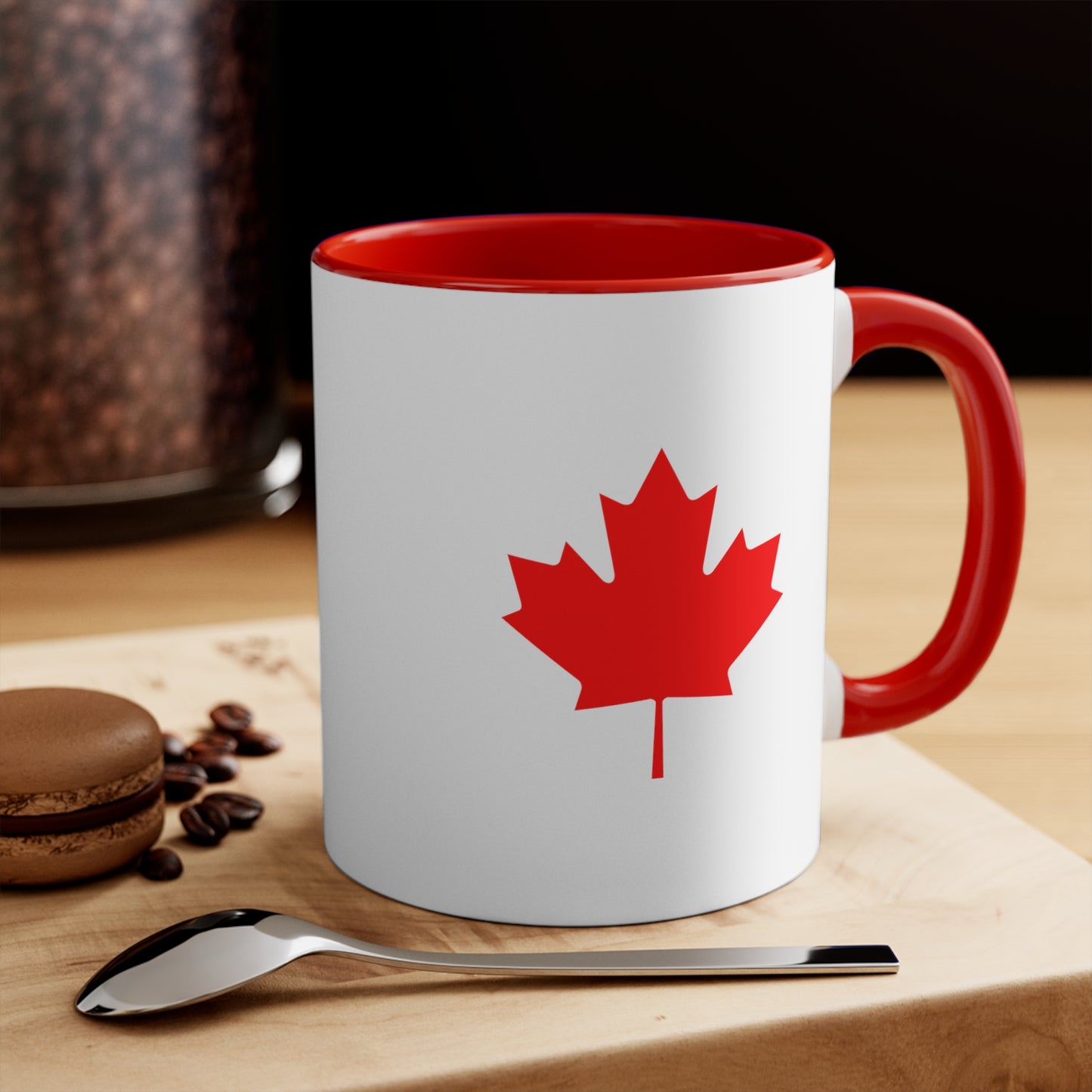 Canadian Maple Leaf Accent Mugs