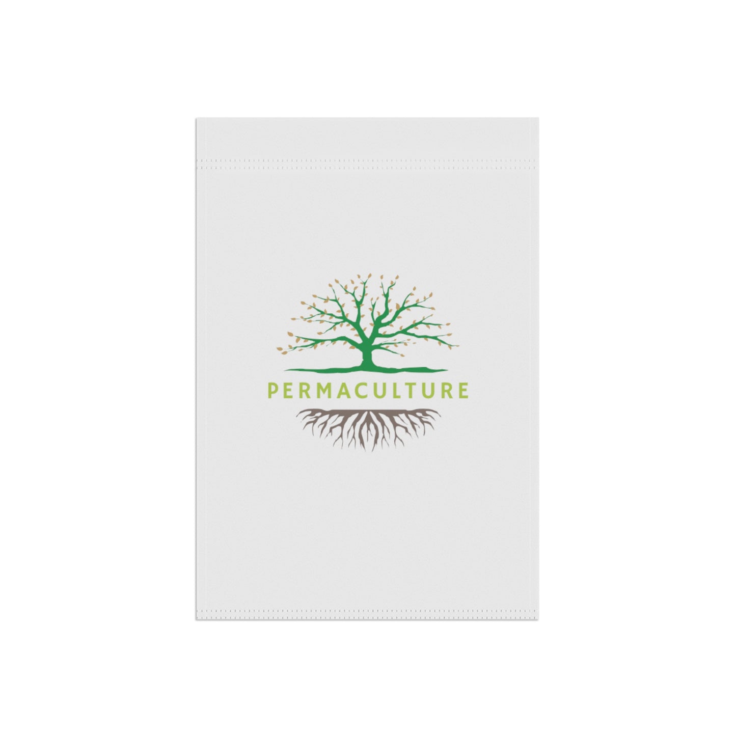 Permaculture, Garden & House Banner, White