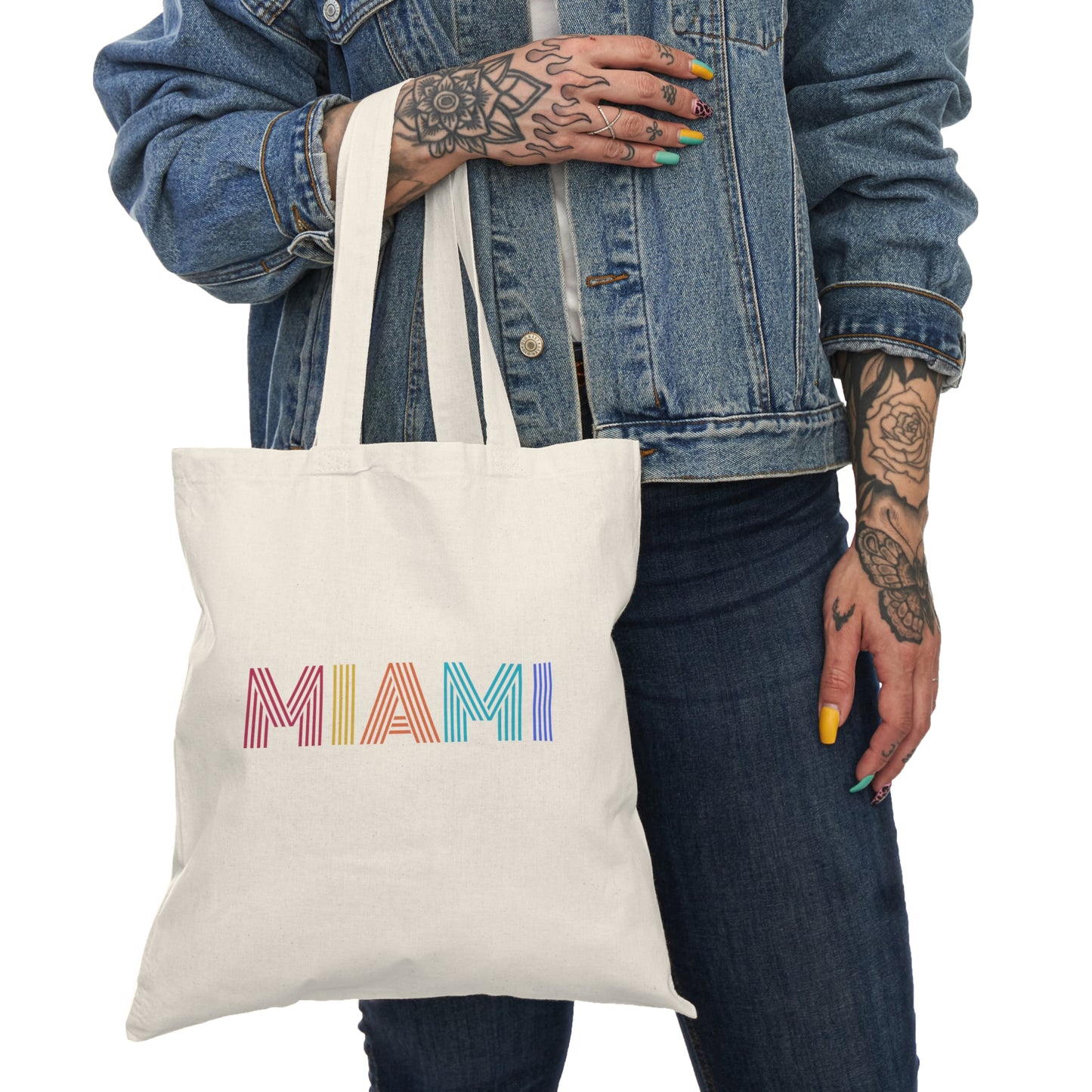 MIAMI Natural Tote Bag