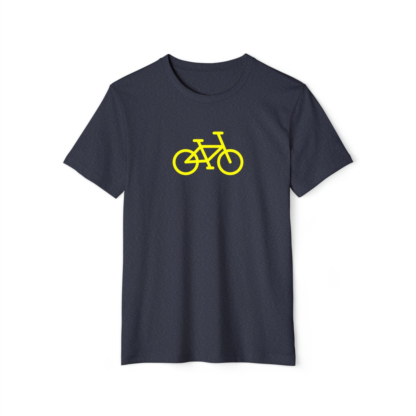 BIKE Unisex Recycled Organic T-Shirt, Gold Print