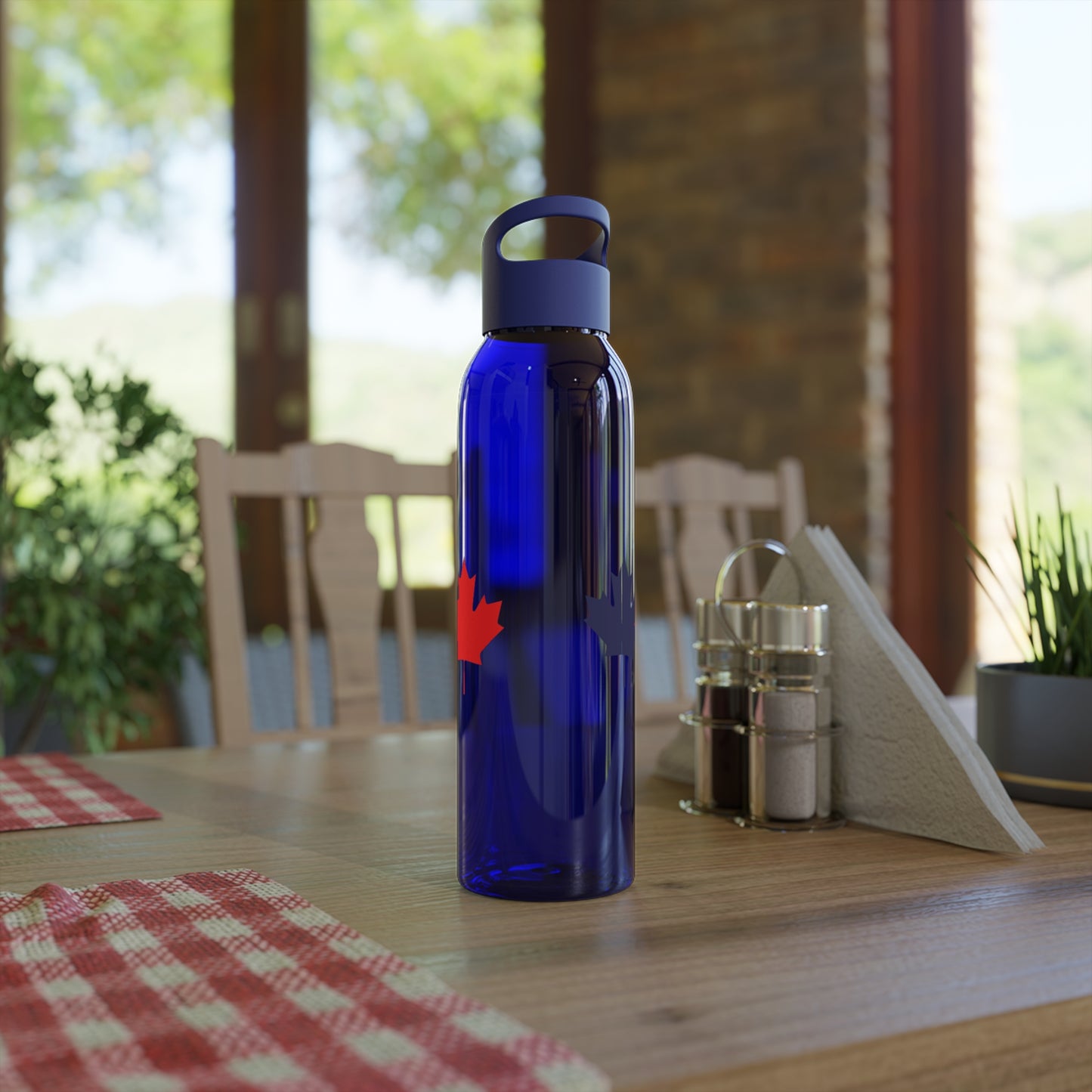 Canadian Maple Leaf, Sky Water Bottle