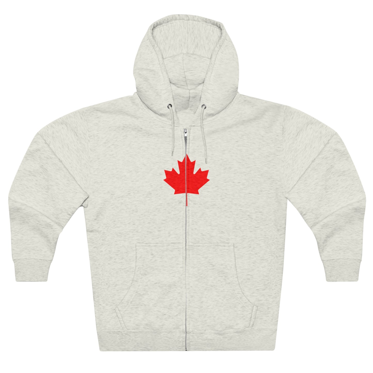 Canadian Maple Leaf, Unisex Premium Full Zip Hoodie