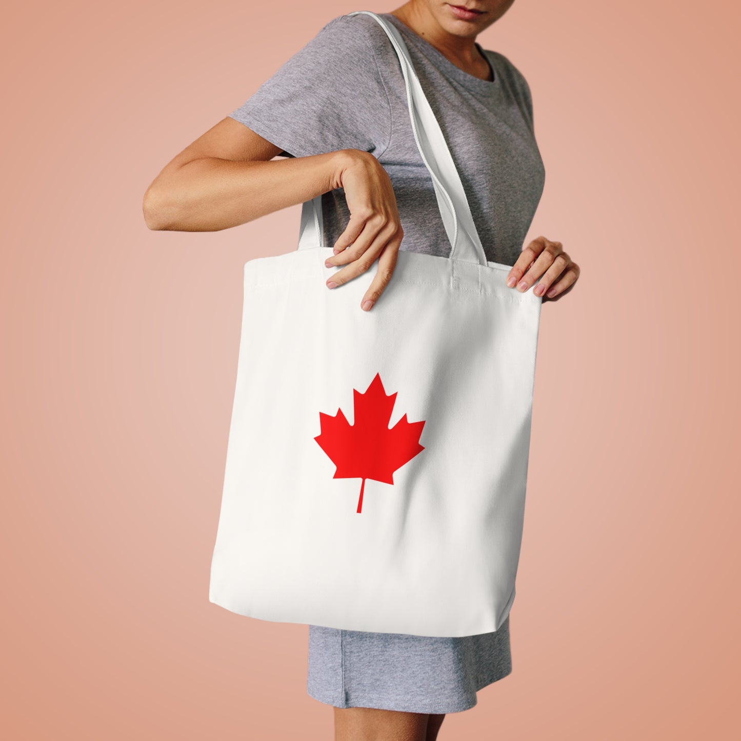 Canadian Maple Leaf Cotton Tote Bag