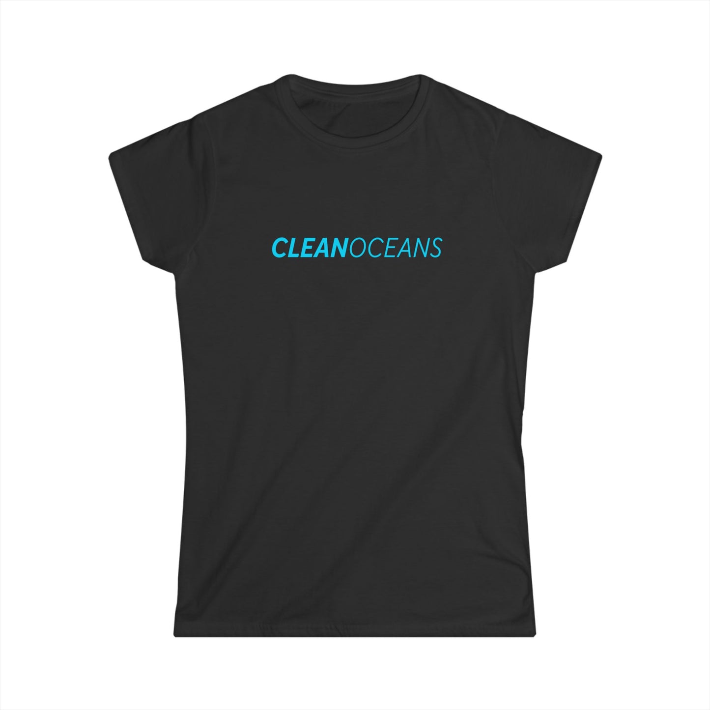 Women's Softstyle Tee, CleanOceans