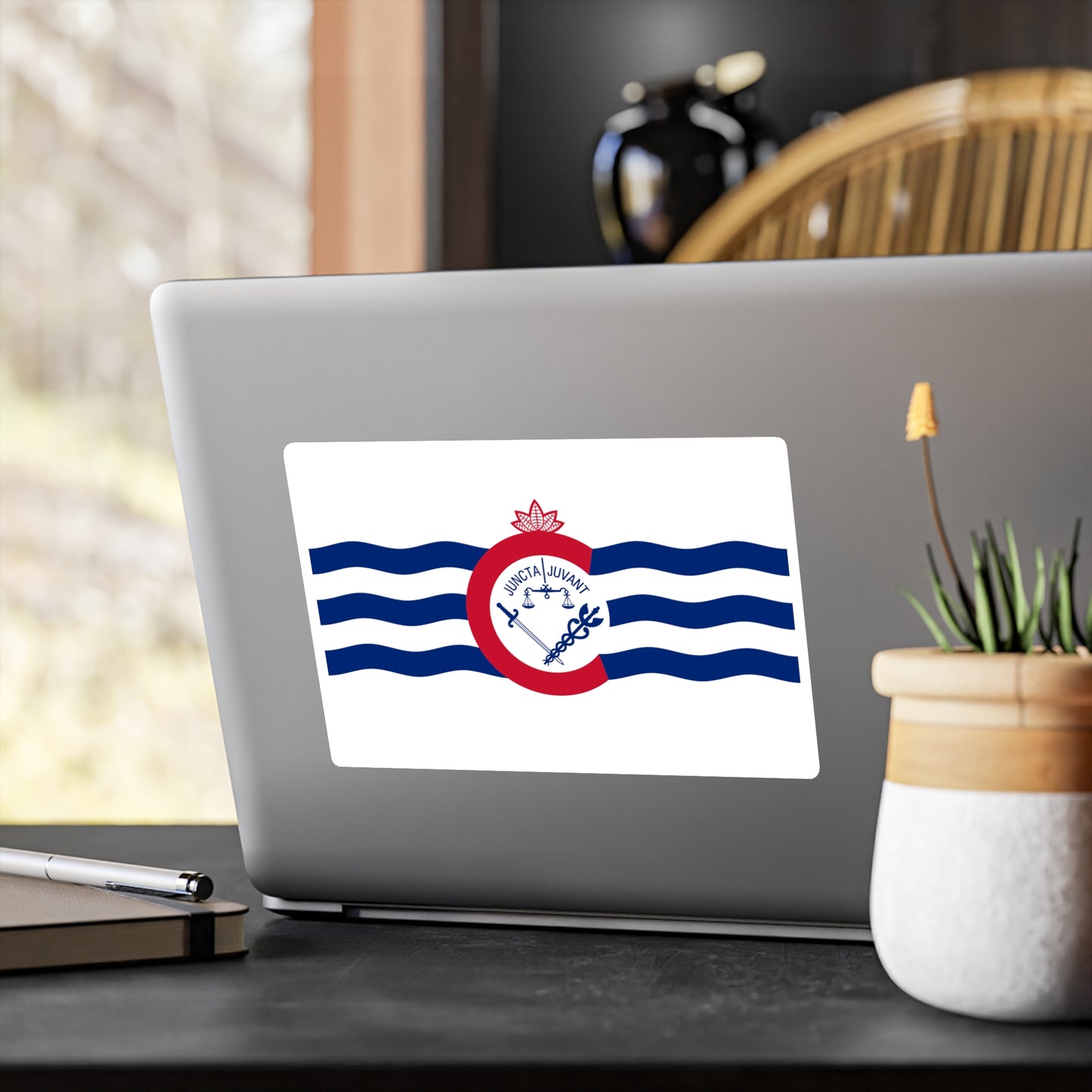 Cincinnati Flag, Kiss-Cut Vinyl Decals