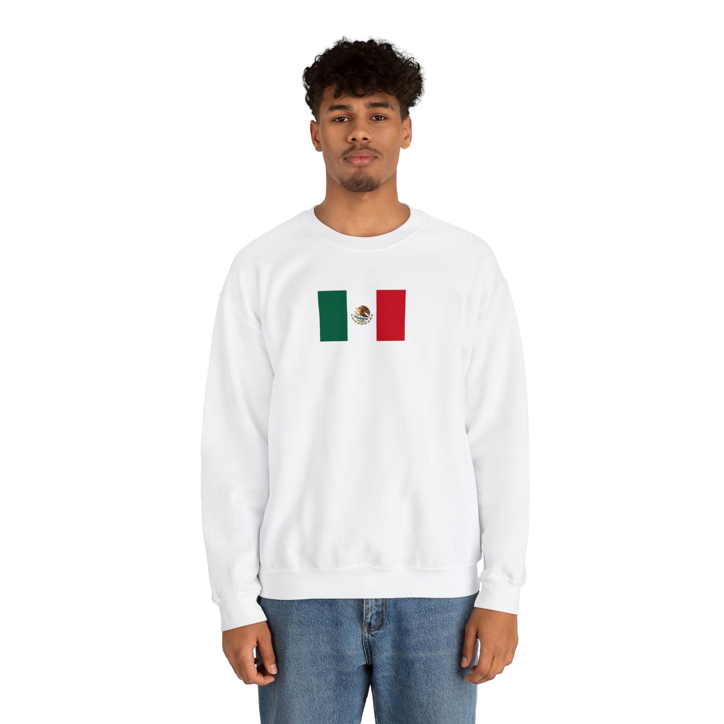 Mexican Flag, Unisex Heavy Blend™ Crewneck Sweatshirt