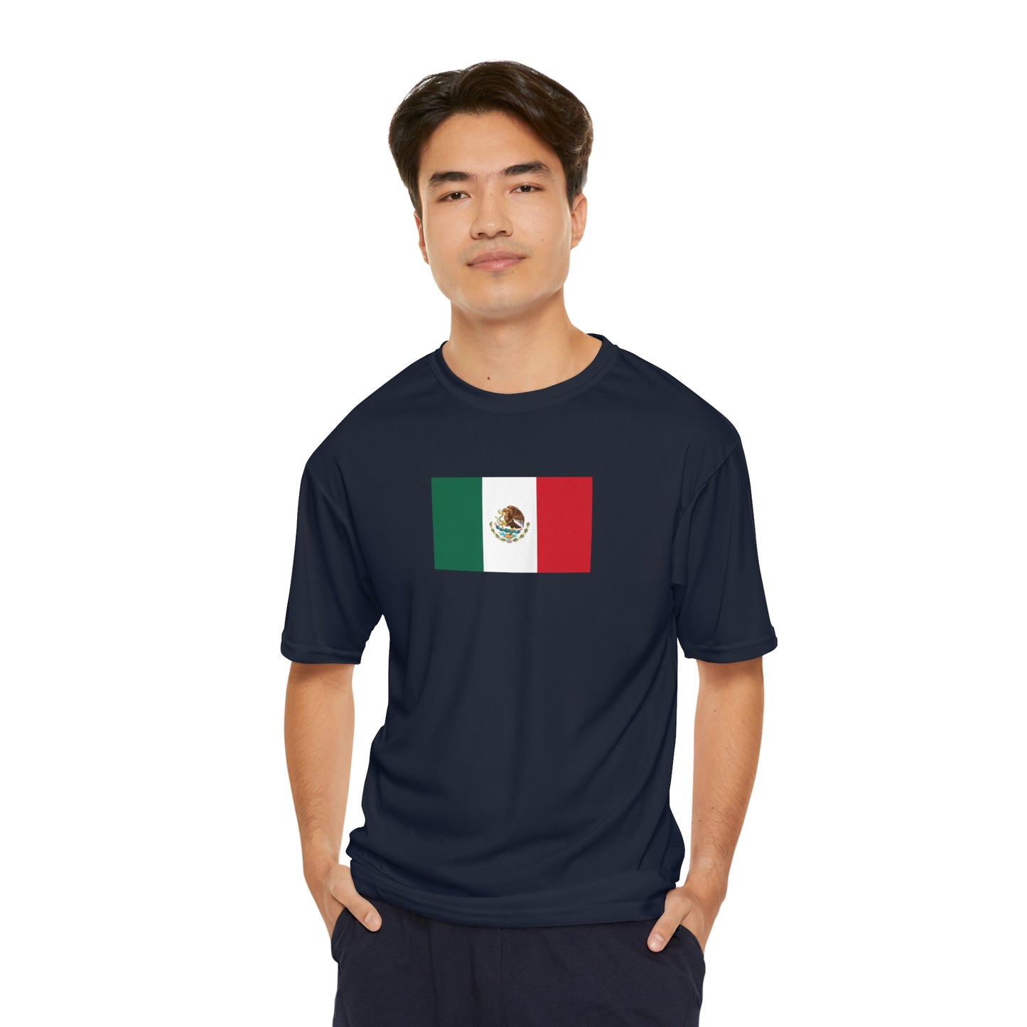 Mexican Flag, Men's Performance T-Shirt