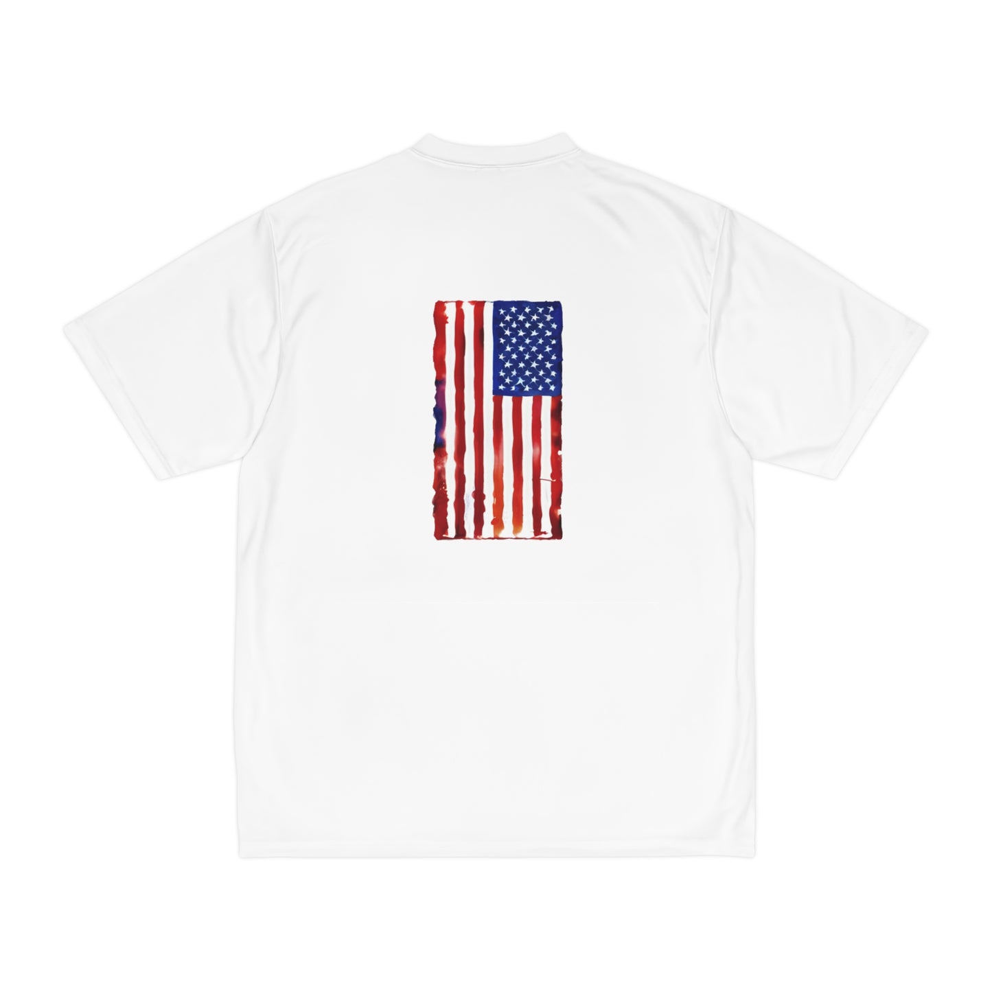 American Flag Watercolor, Men's Performance T-Shirt