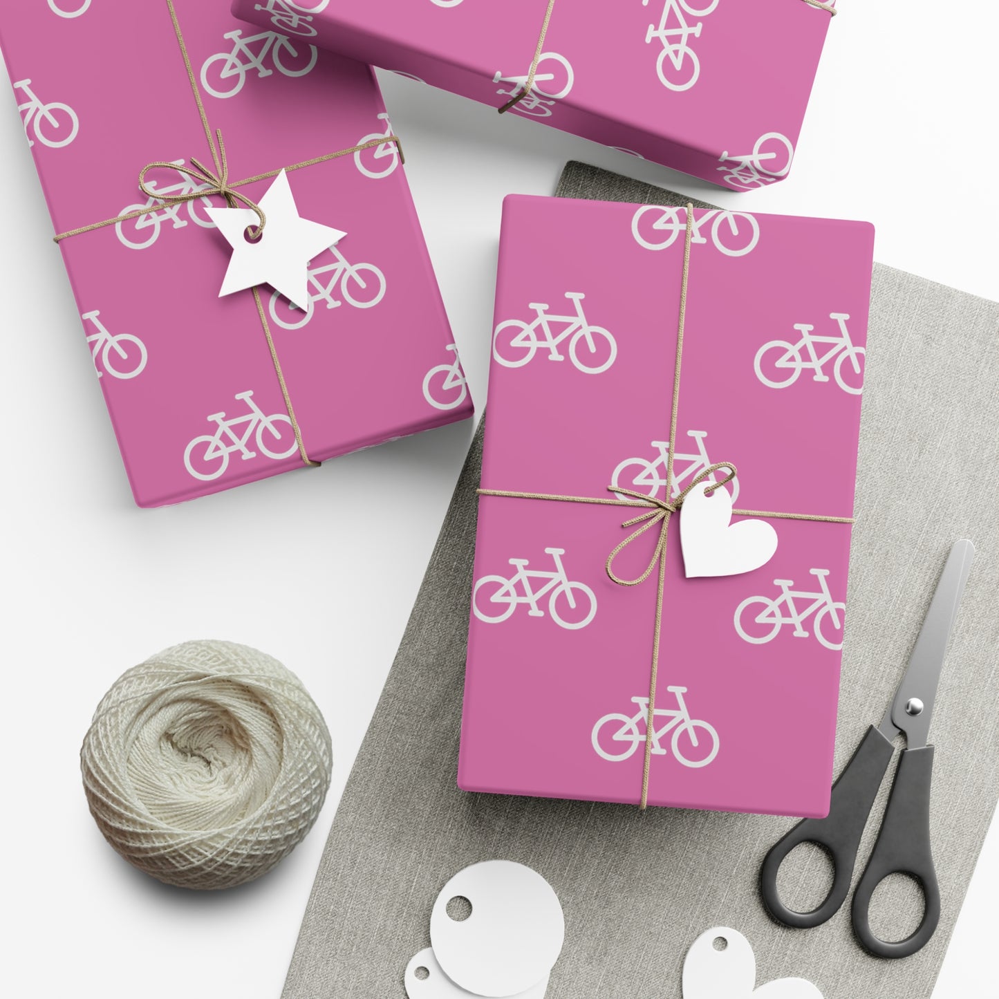 BIKE Gift Wrap Paper, Pink