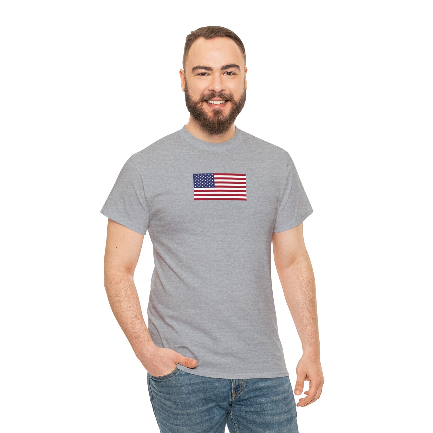 American Flag Unisex Heavy Cotton Tee