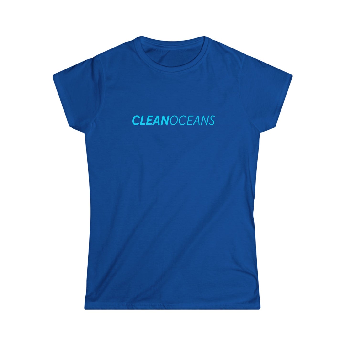 Women's Softstyle Tee, CleanOceans