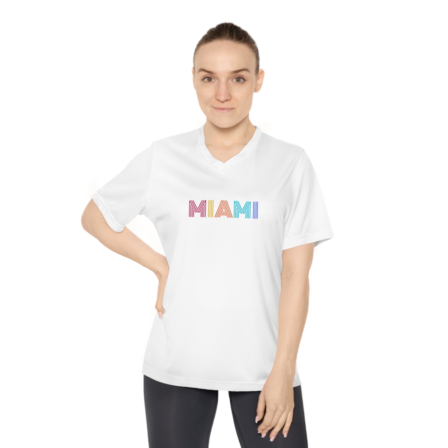 MIAMI Women's Performance V-Neck T-Shirt