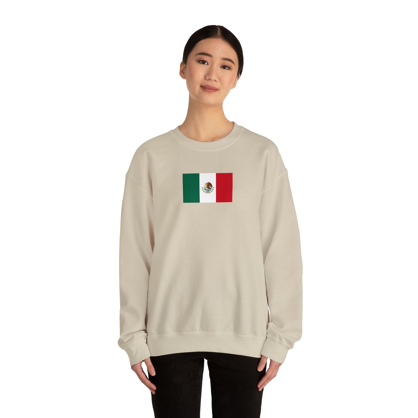 Mexican Flag, Unisex Heavy Blend™ Crewneck Sweatshirt