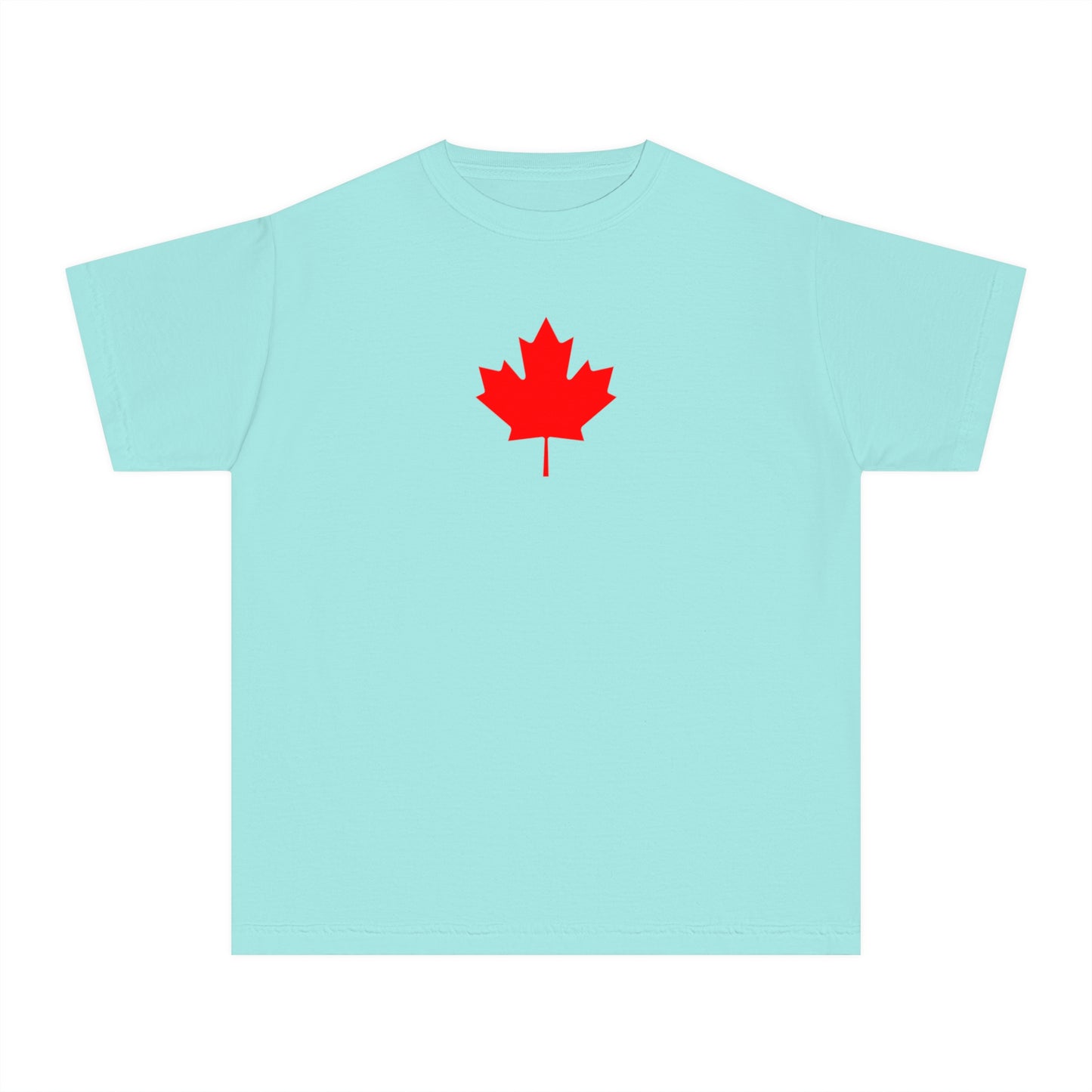 Youth Midweight Tee, Canadian Maple Leaf