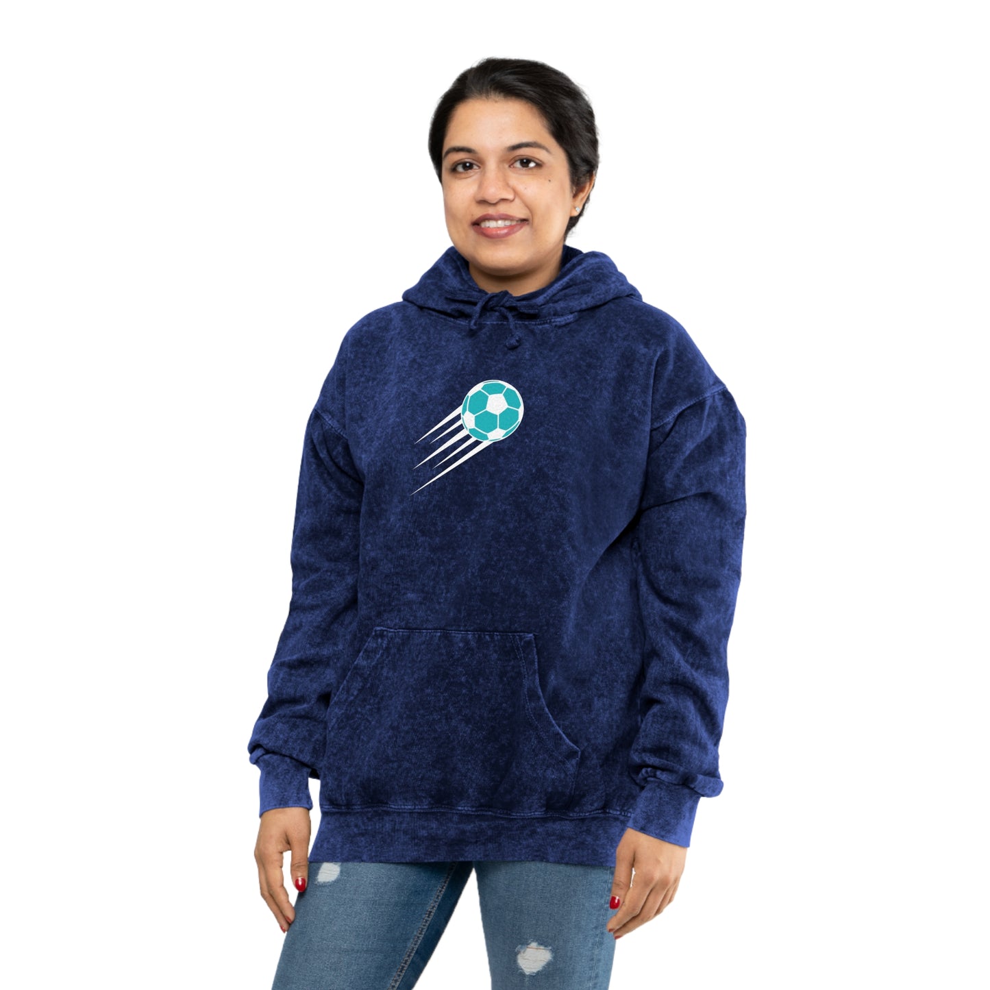 SOCCER Unisex Mineral Wash Hoodie