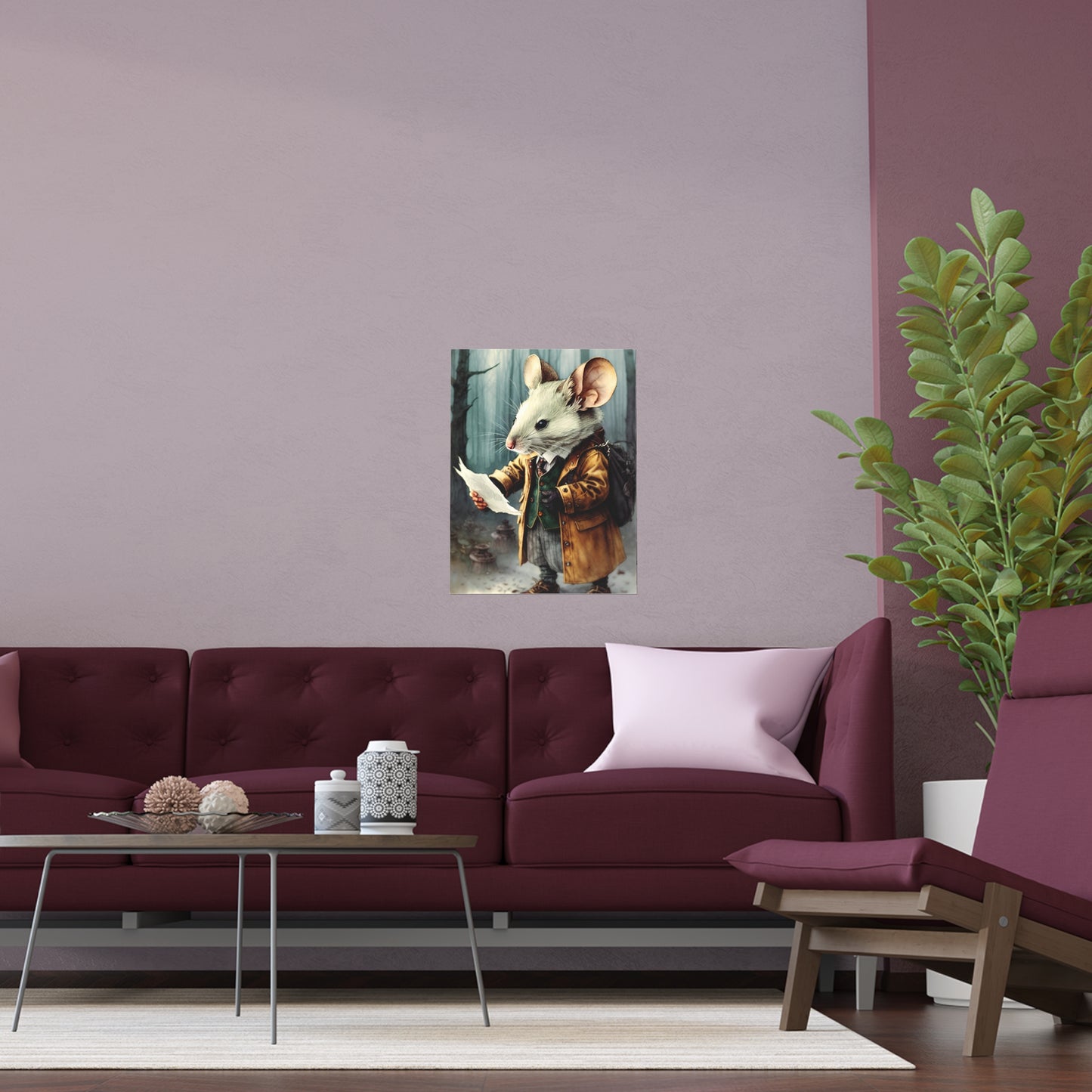 Mouse Art, Indoor and Outdoor Silk Posters