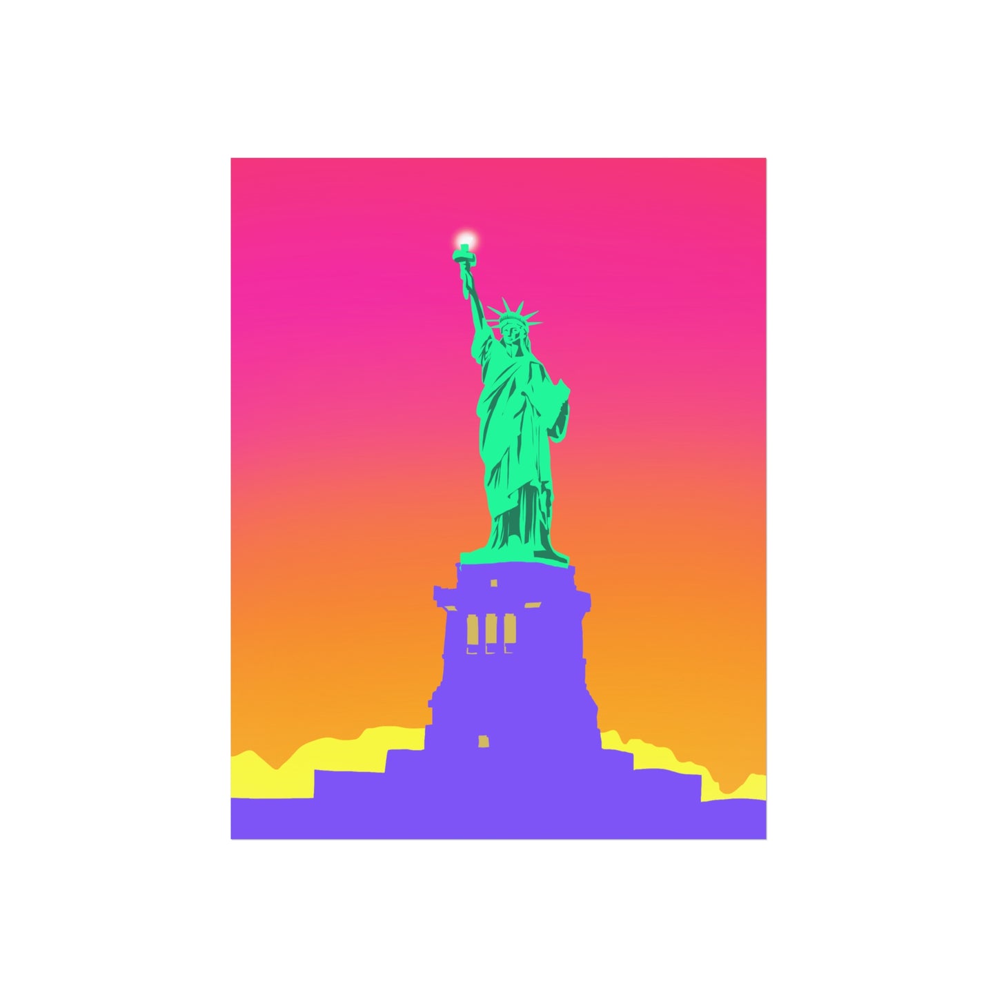 Statue of Liberty Pop Art, Fine Art Posters