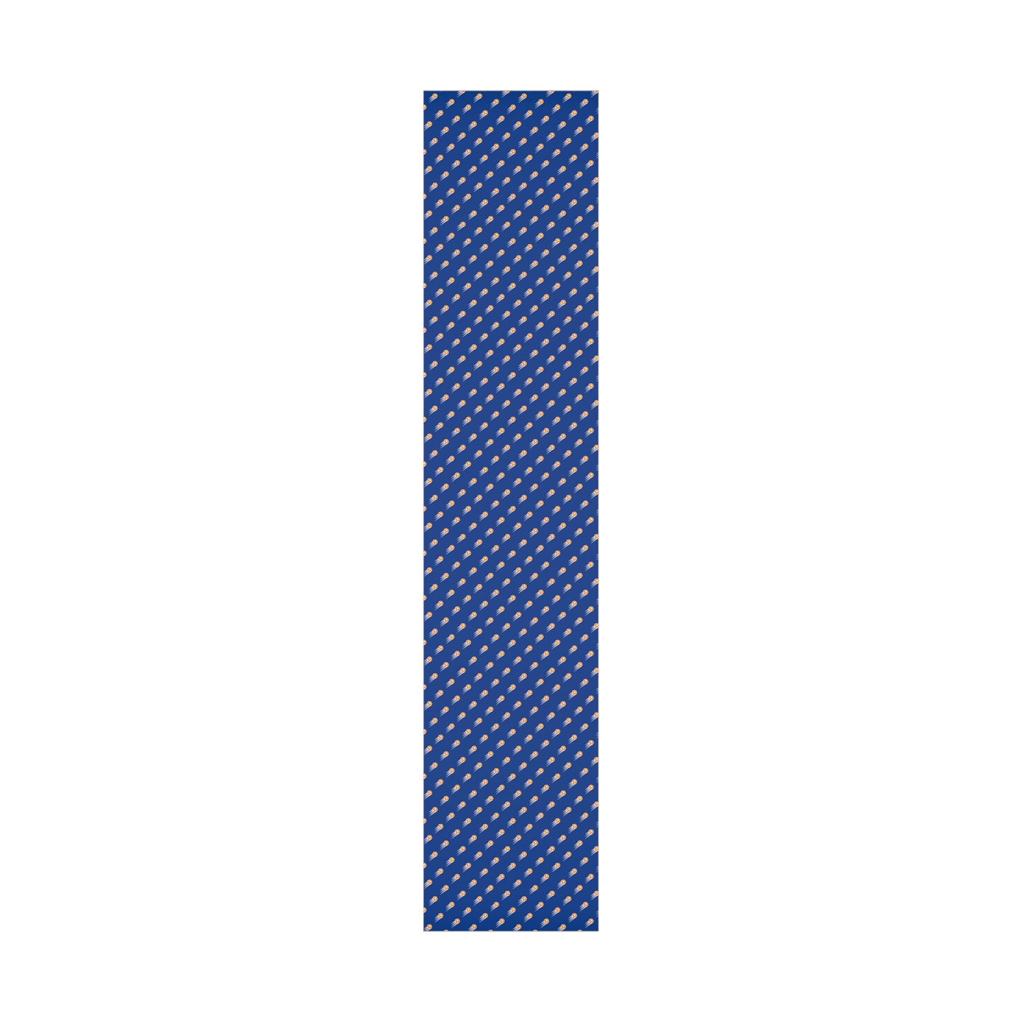 SOCCER Gift Wrap, Blue and Orange
