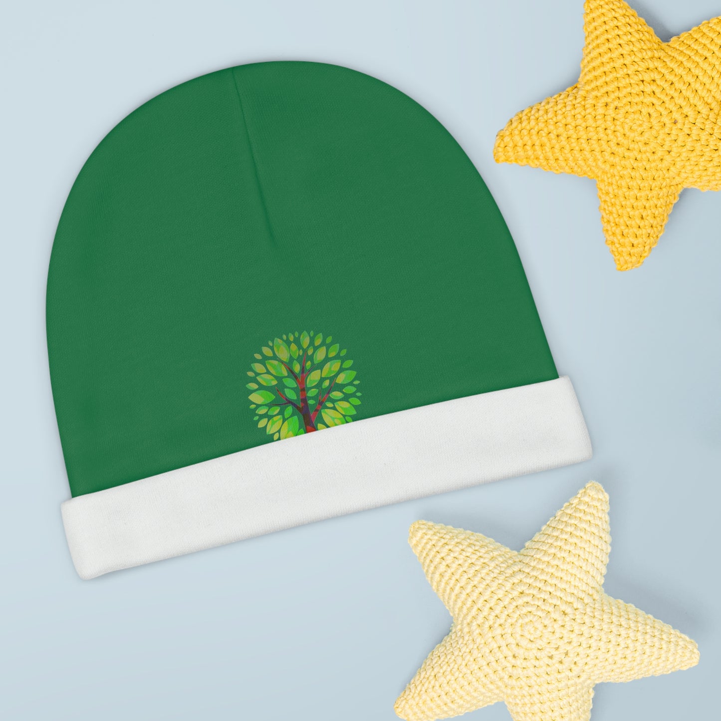 FOOD FOREST Baby Beanie, Green