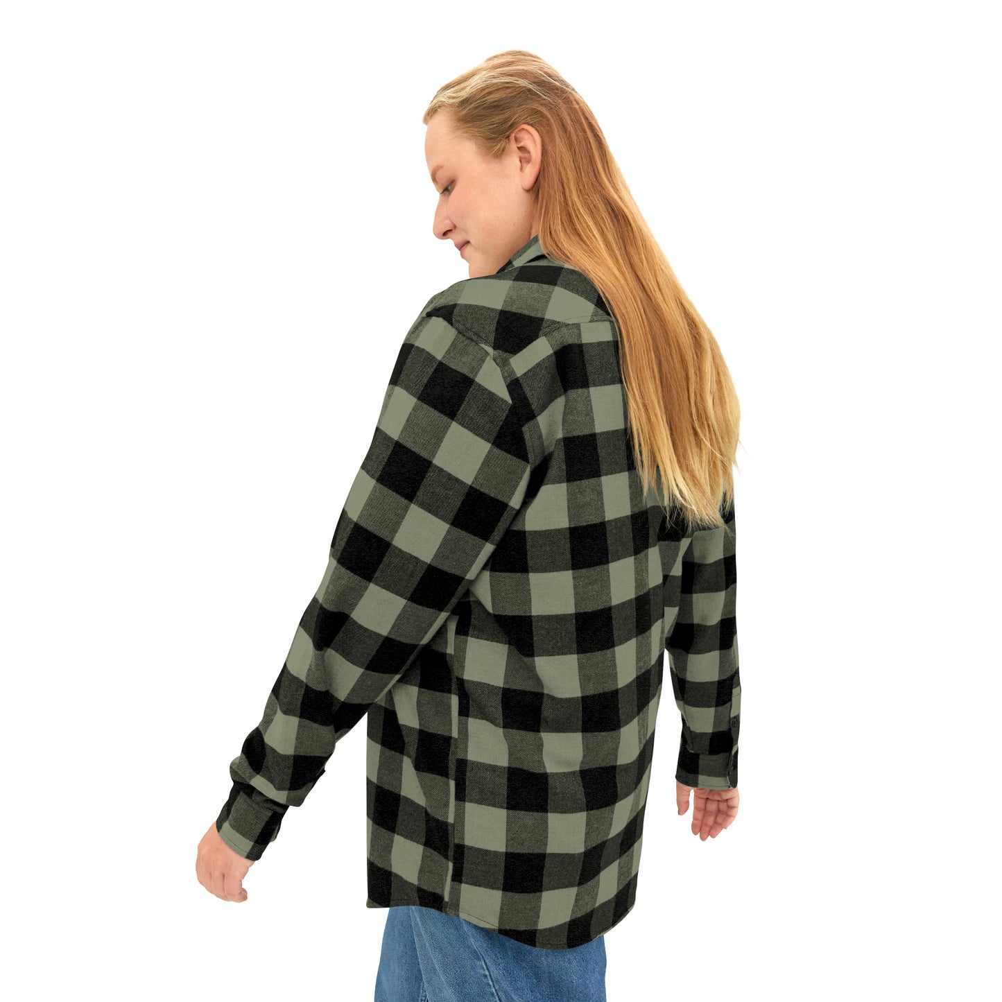 Brazilian Flag, Unisex Flannel Shirt