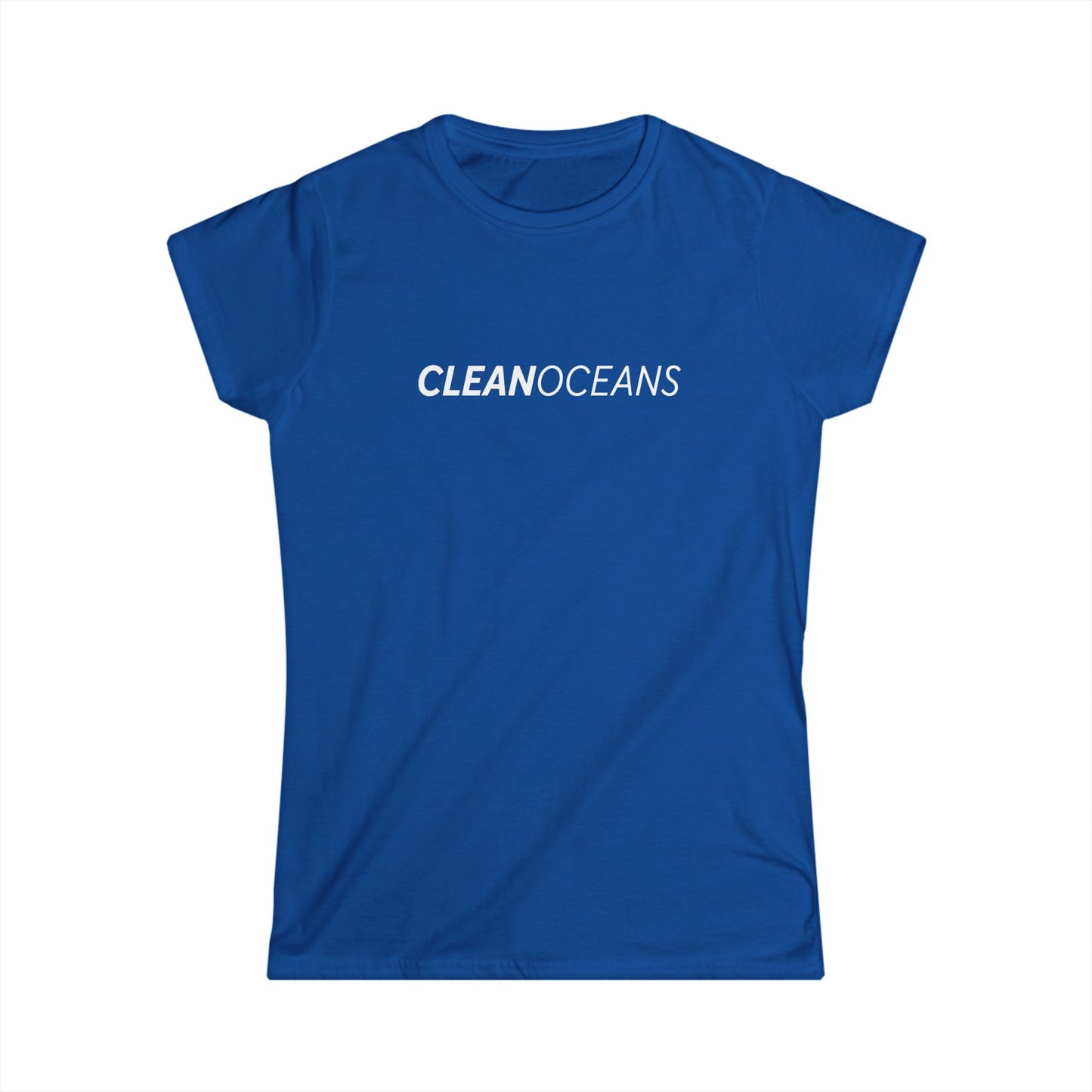 Women's Softstyle Tee, CleanOceans