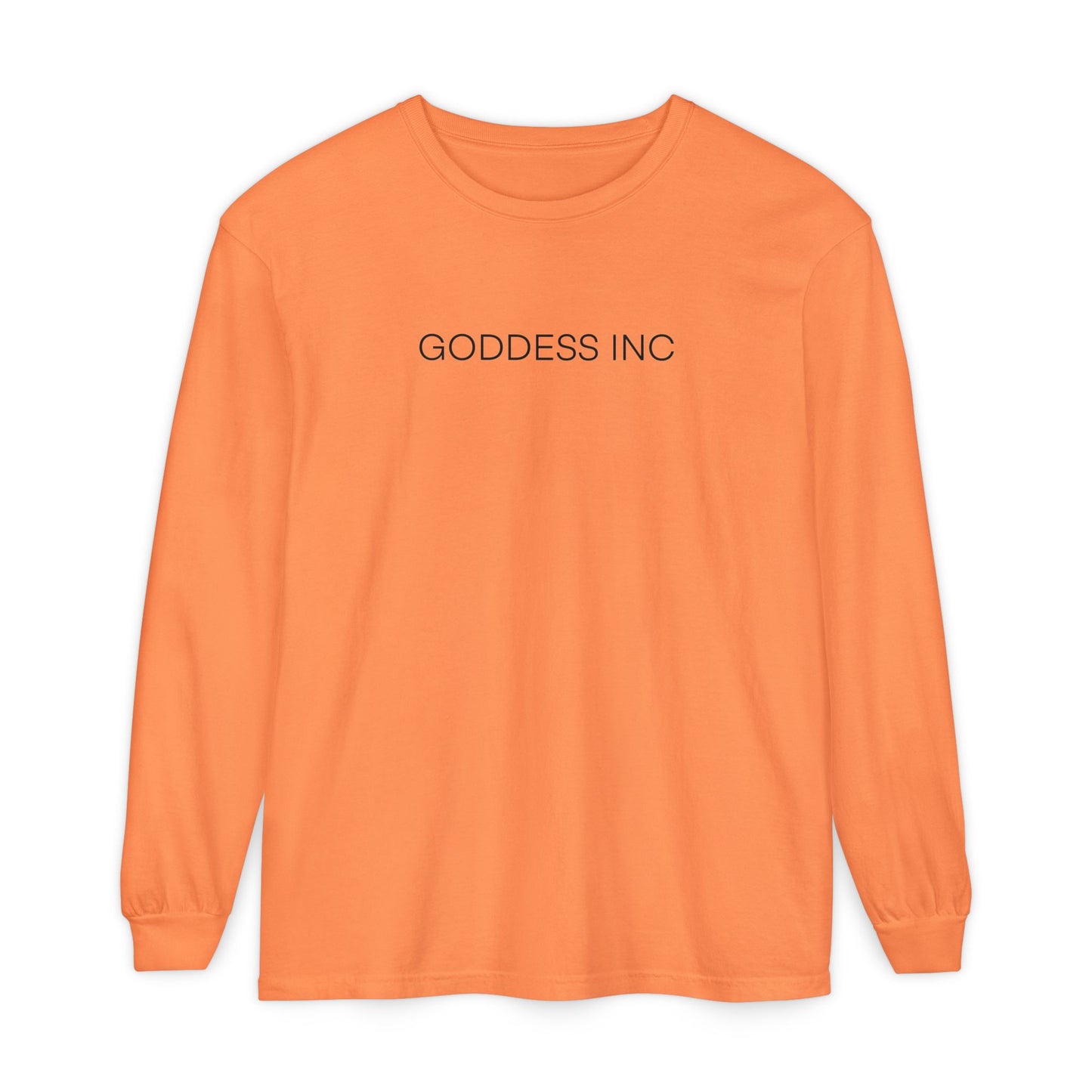 GODDESS INC Garment-dyed Long Sleeve T-Shirt