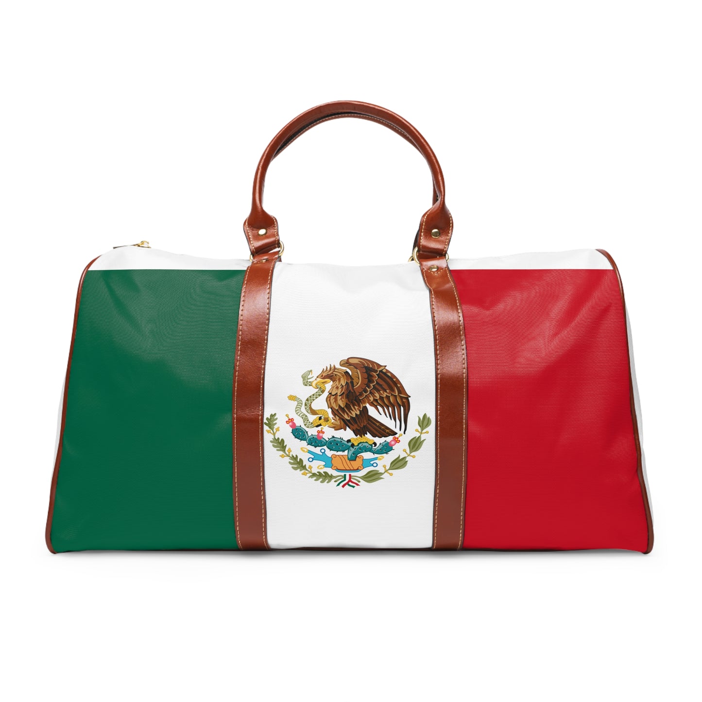 Mexican Flag Waterproof Travel Bag