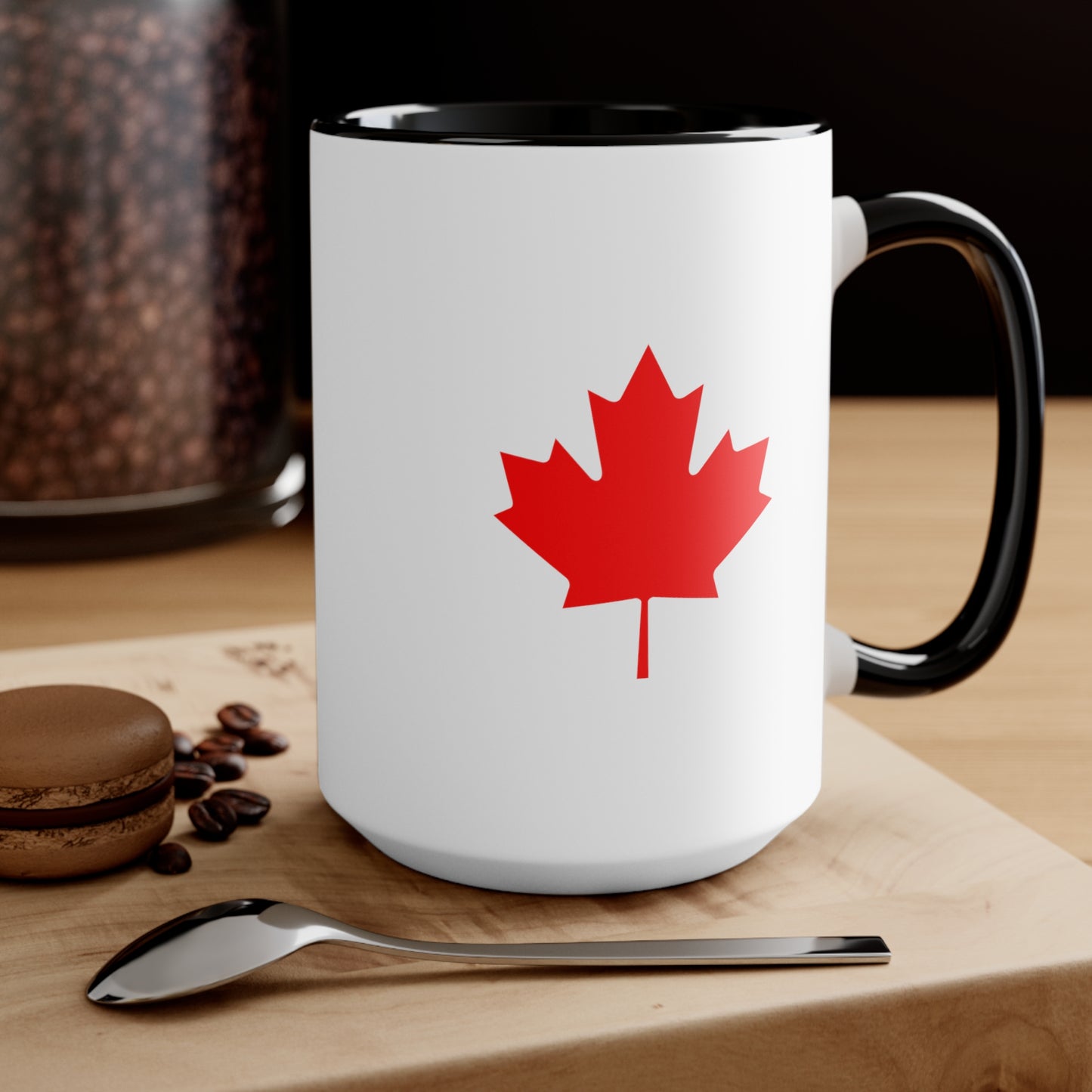 Canadian Maple Leaf Accent Mugs