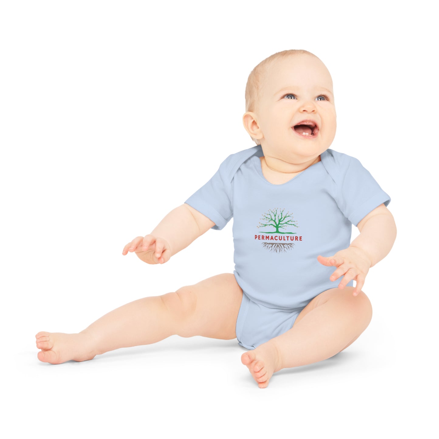 Permaculture, Baby Organic Short Sleeve Bodysuit