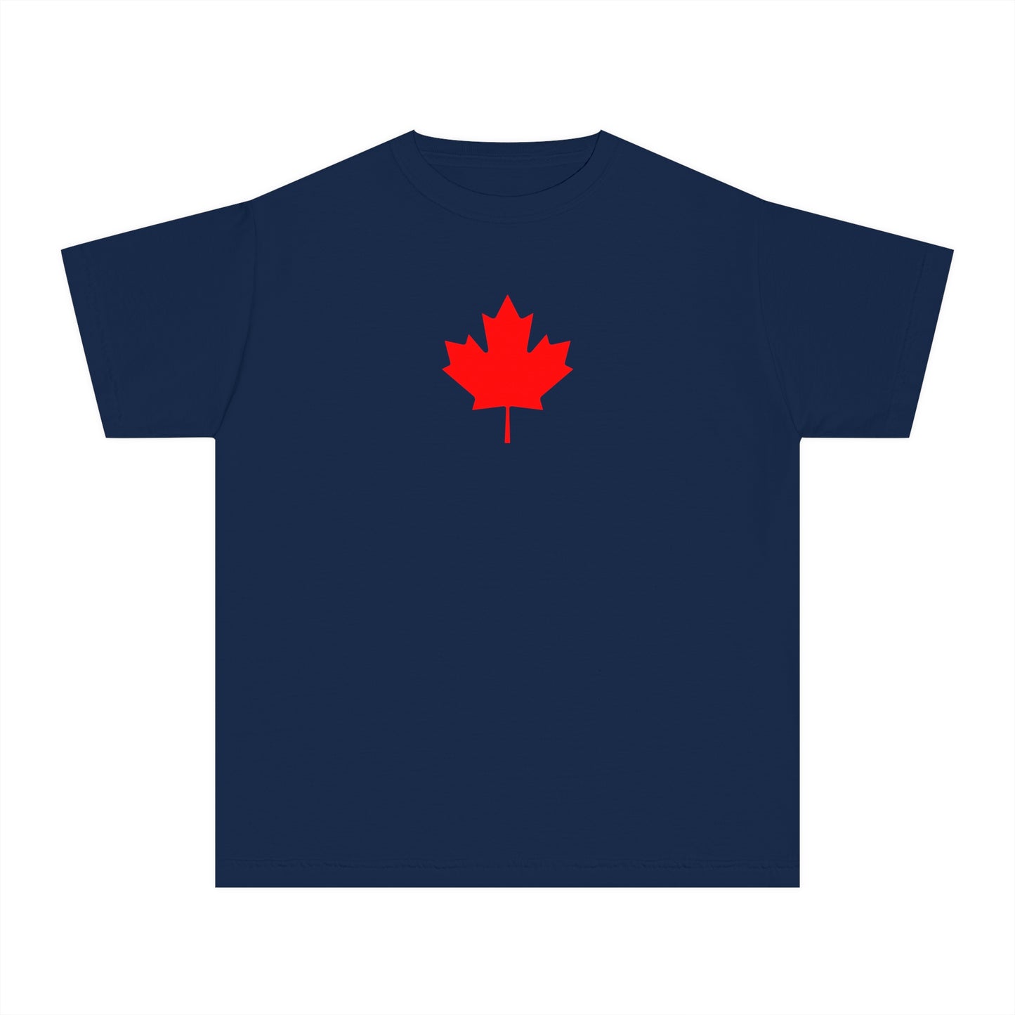 Youth Midweight Tee, Canadian Maple Leaf