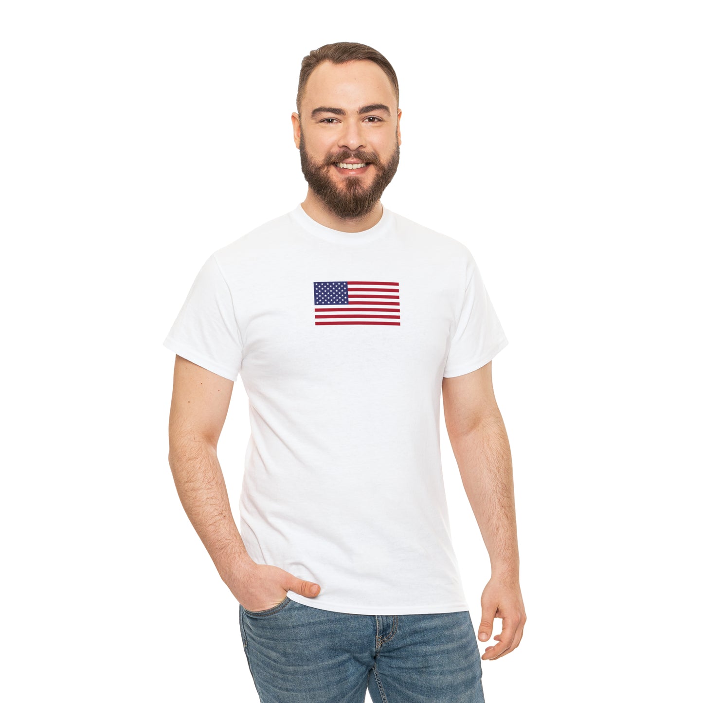 American Flag Unisex Heavy Cotton Tee