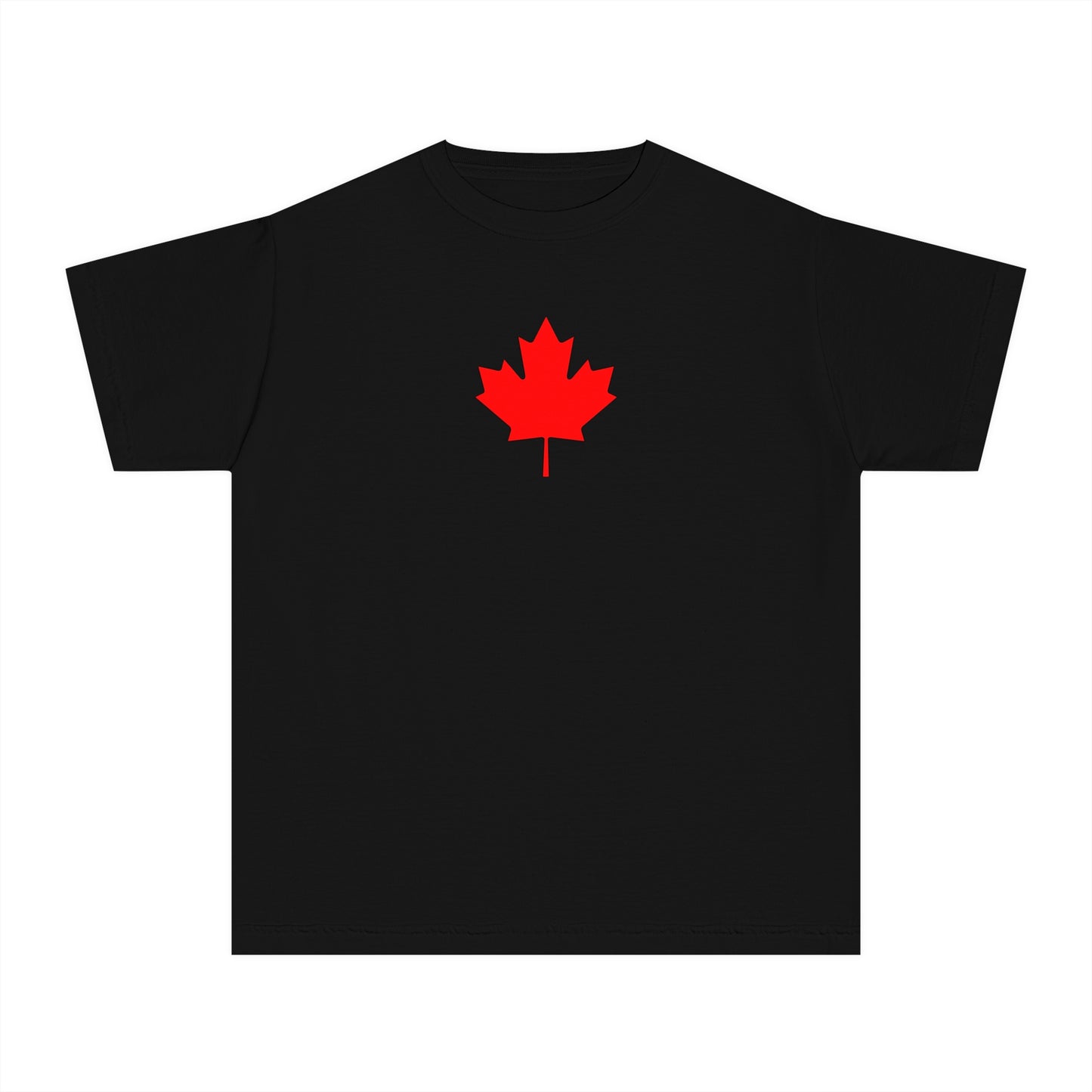 Youth Midweight Tee, Canadian Maple Leaf