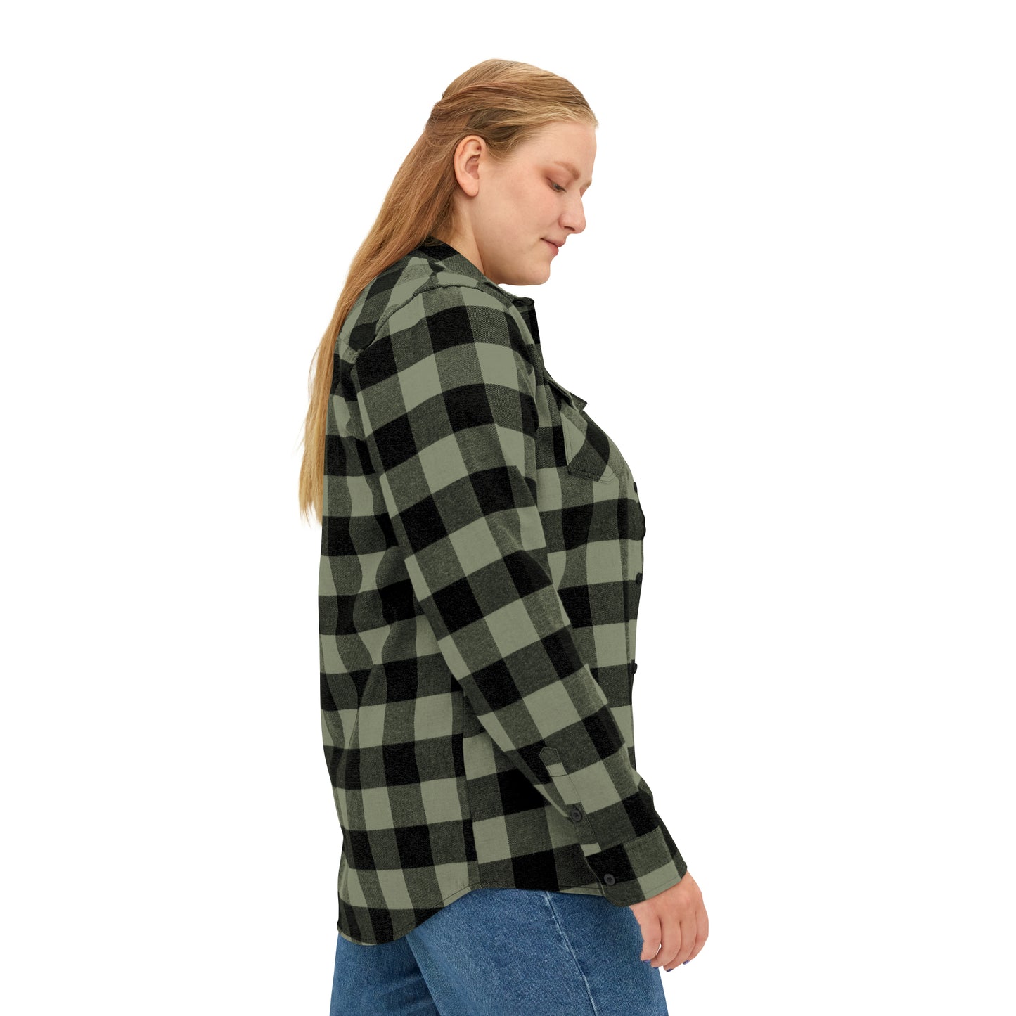 Brazilian Flag, Unisex Flannel Shirt